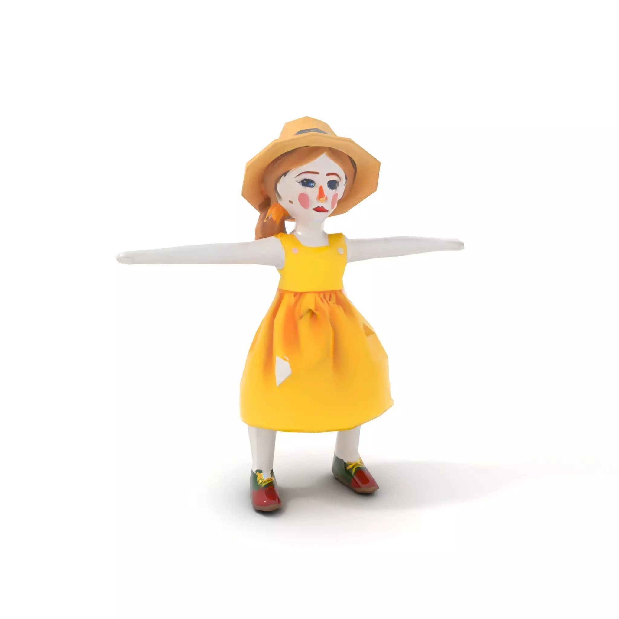 Sunny Doll Dress model pack Low-poly 3D model_9