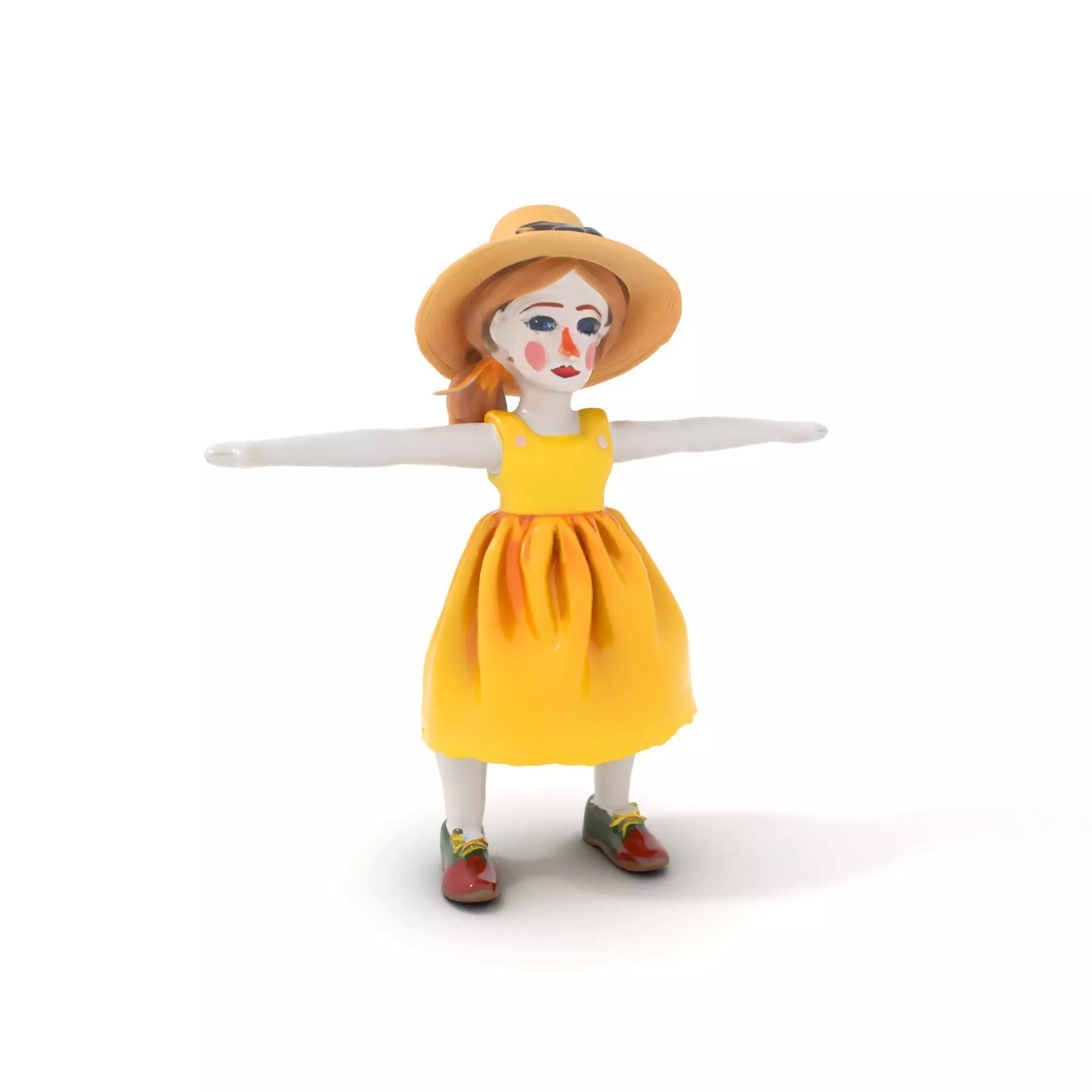 Sunny Doll Dress model pack Low-poly 3D model_0