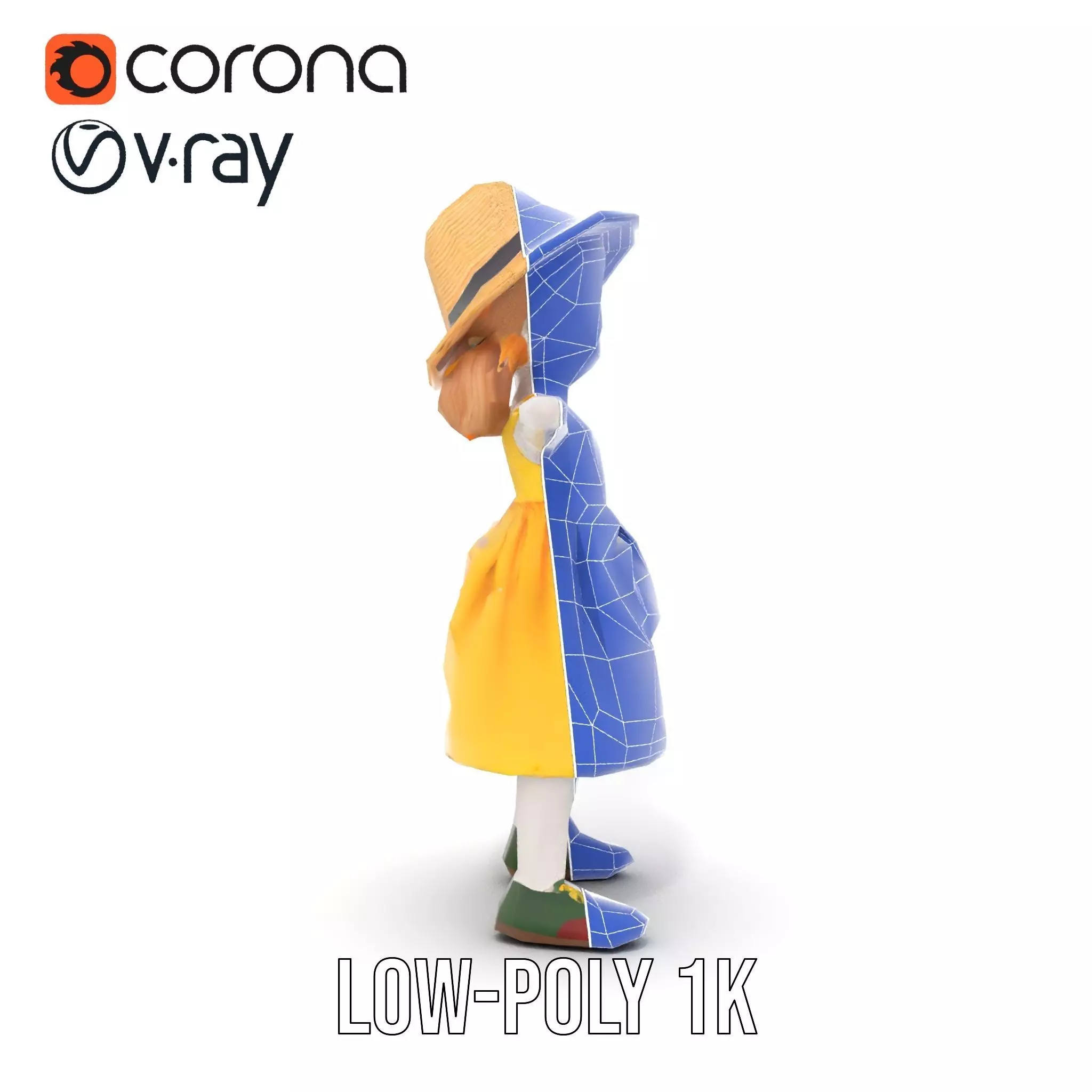 Sunny Doll Dress model pack Low-poly 3D model_17