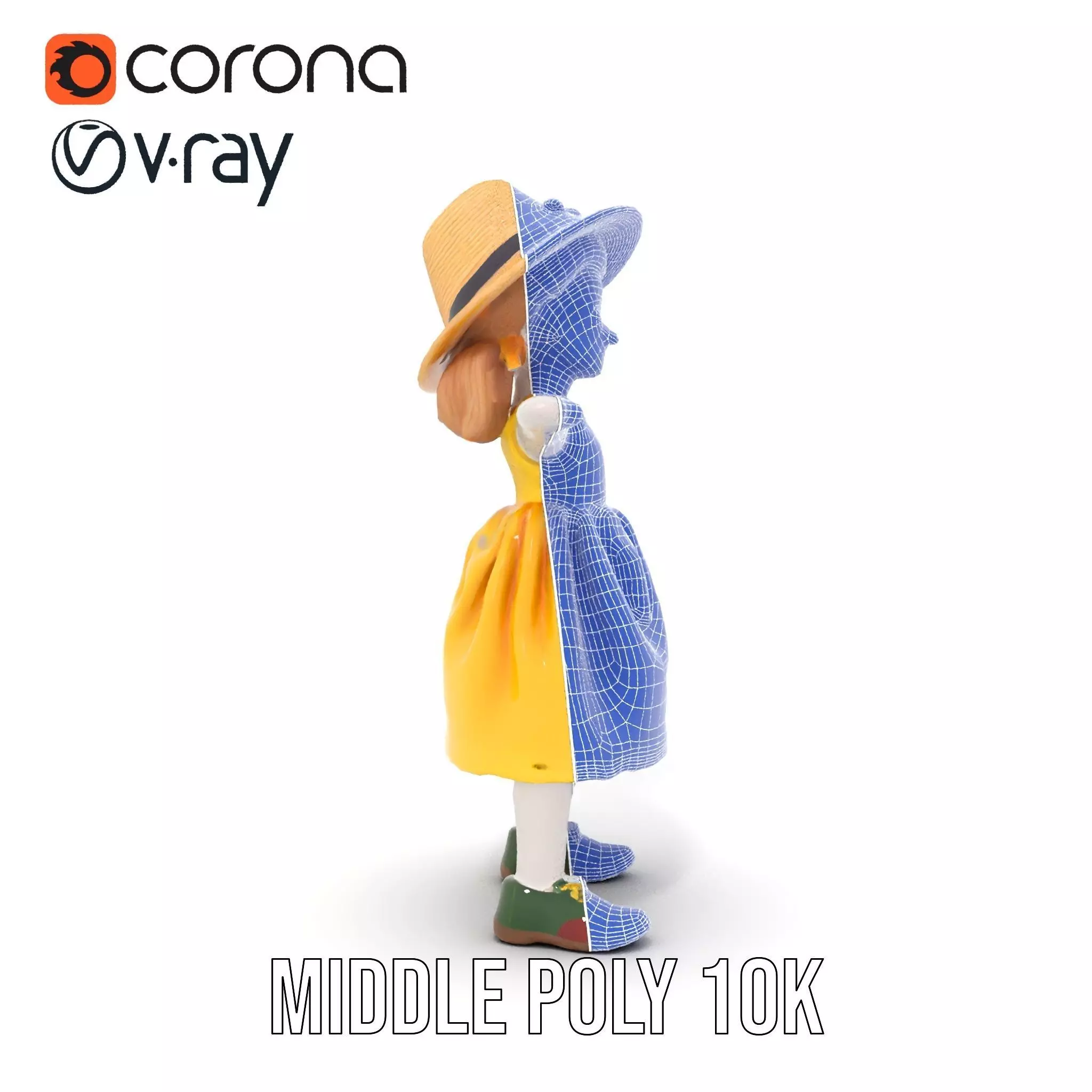 Sunny Doll Dress model pack Low-poly 3D model_30