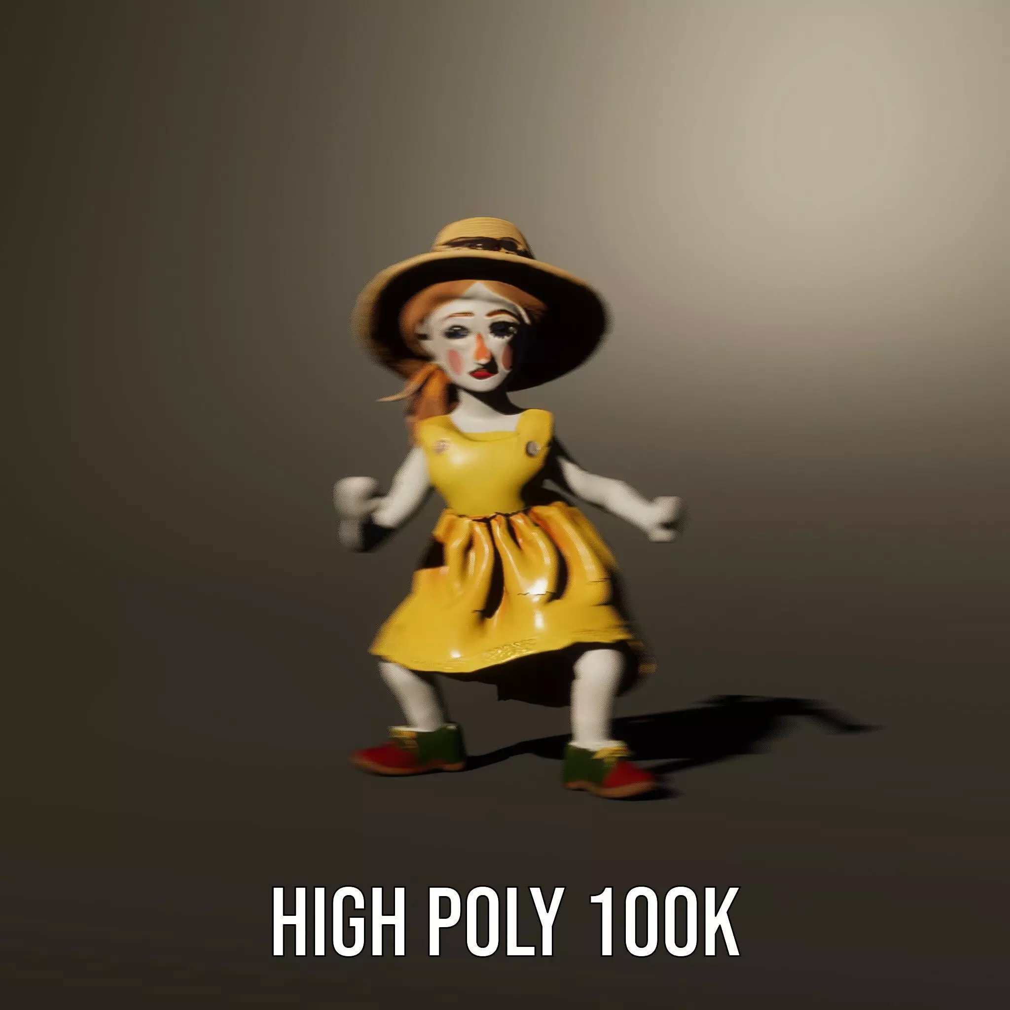 Sunny Doll Dress model pack Low-poly 3D model_8