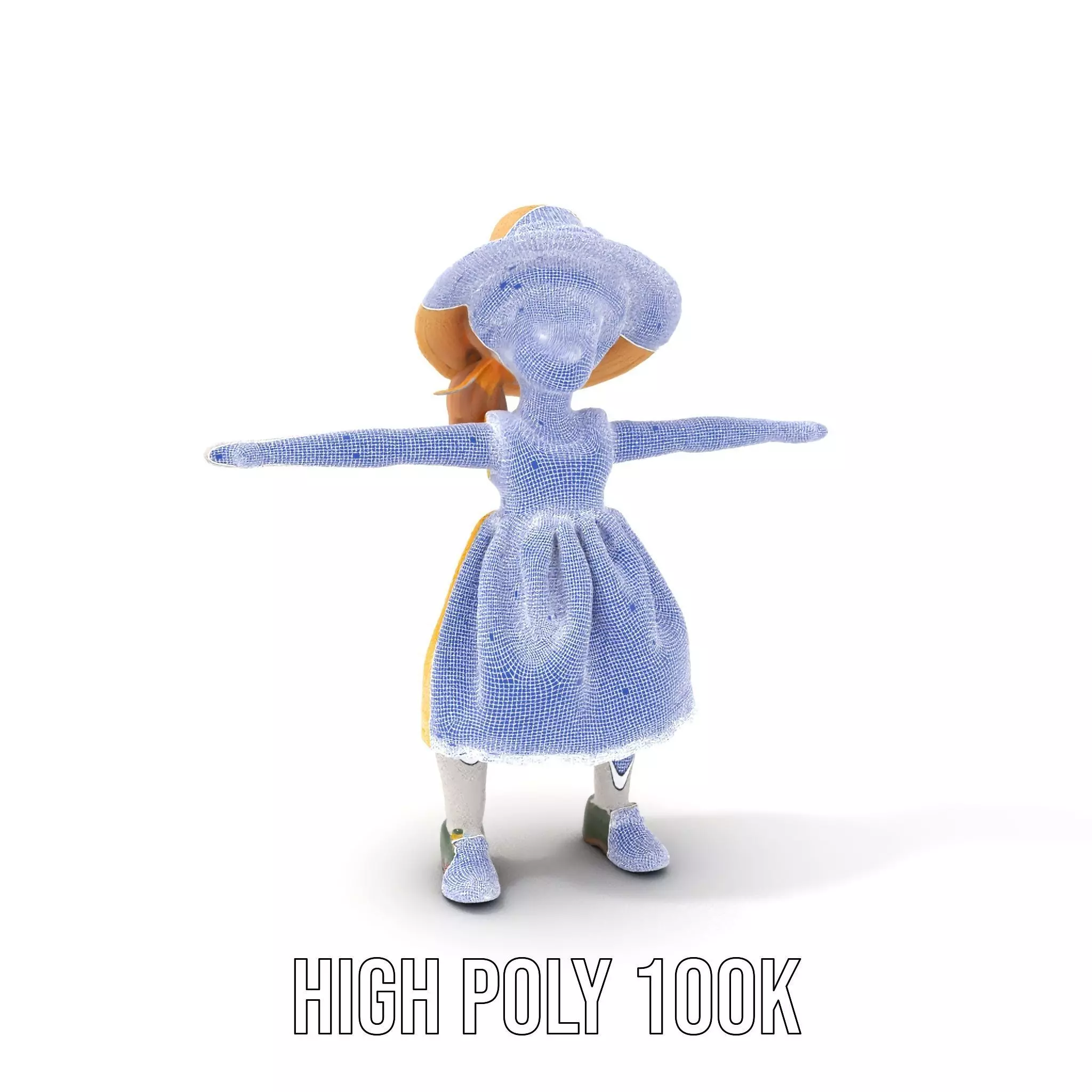 Sunny Doll Dress model pack Low-poly 3D model_4