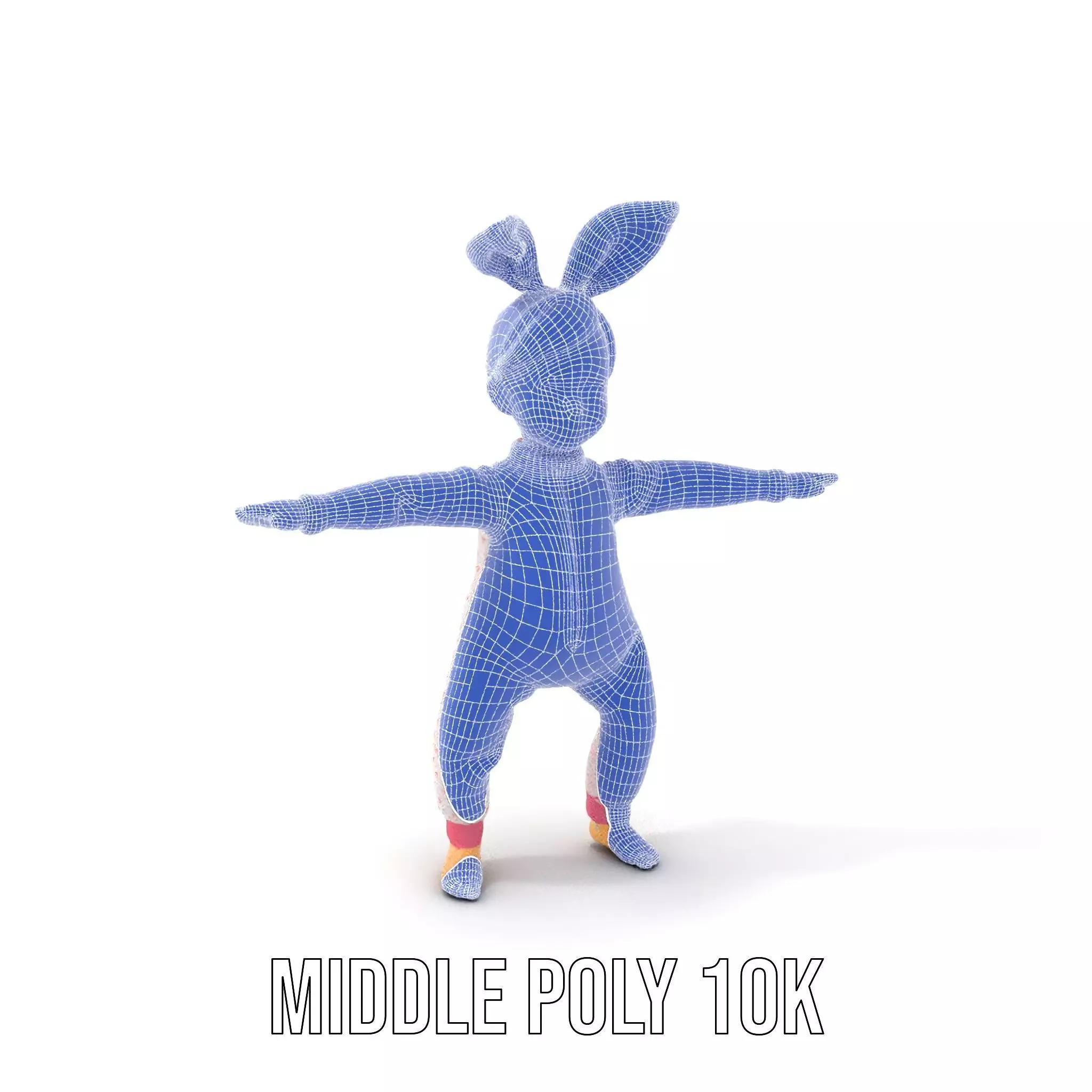 Pink Polka Dot Pajama Doll model pack Low-poly 3D model_11