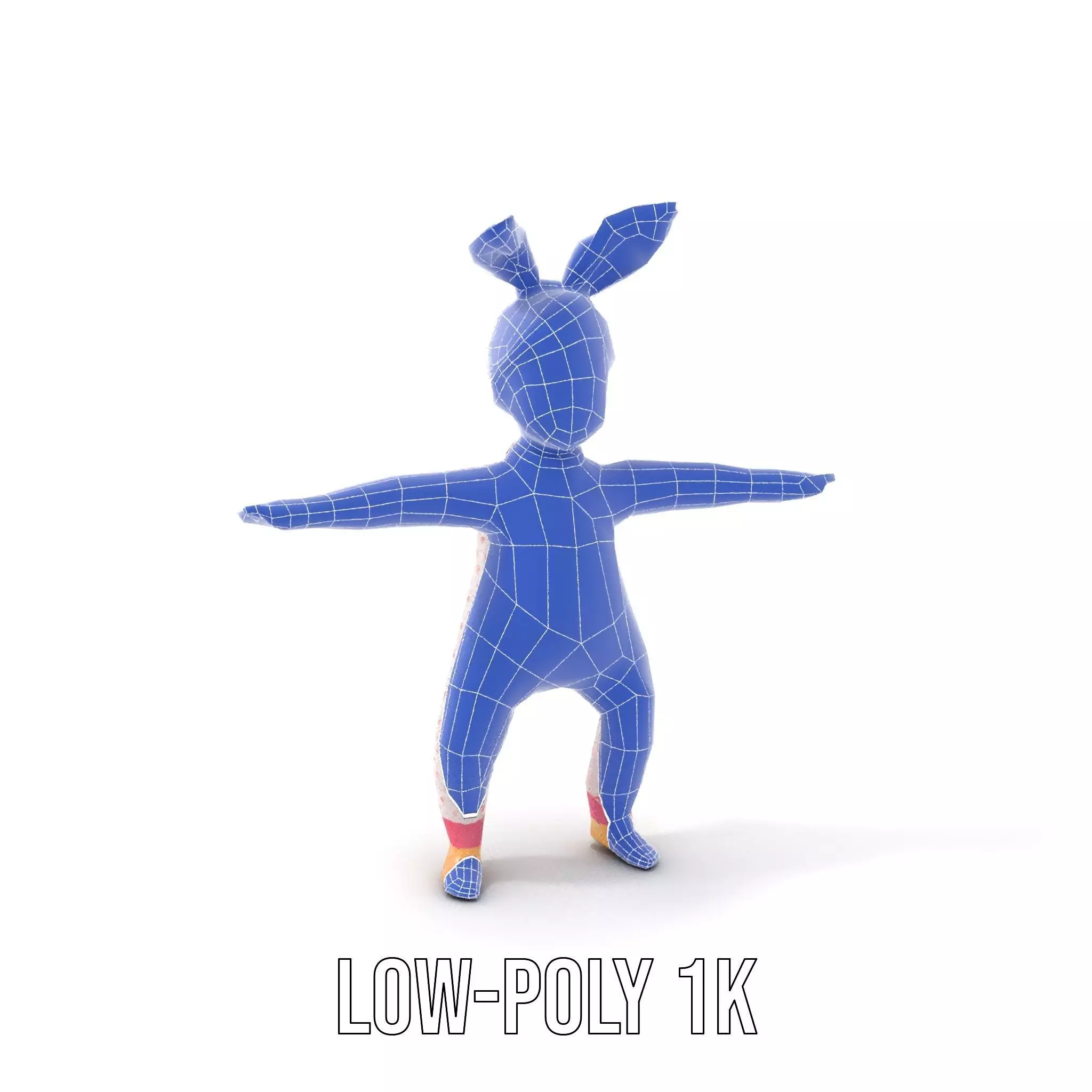 Pink Polka Dot Pajama Doll model pack Low-poly 3D model_12