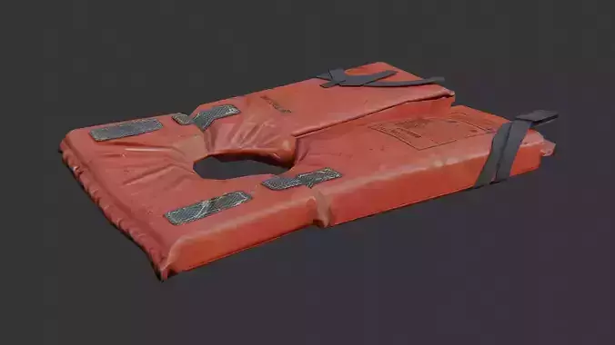 Red Safety Vest for Industrial Use