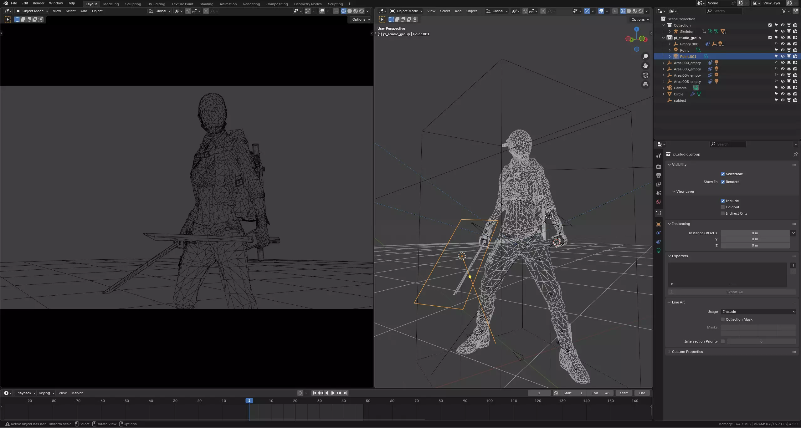 Futuristic Cyberpunk Samurai Girl - Rigged 3D model_17