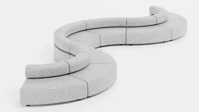 Modular Curved Sofa V3