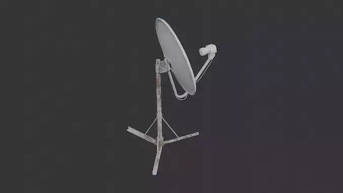 Satellite Dish with Stand and Metal Body