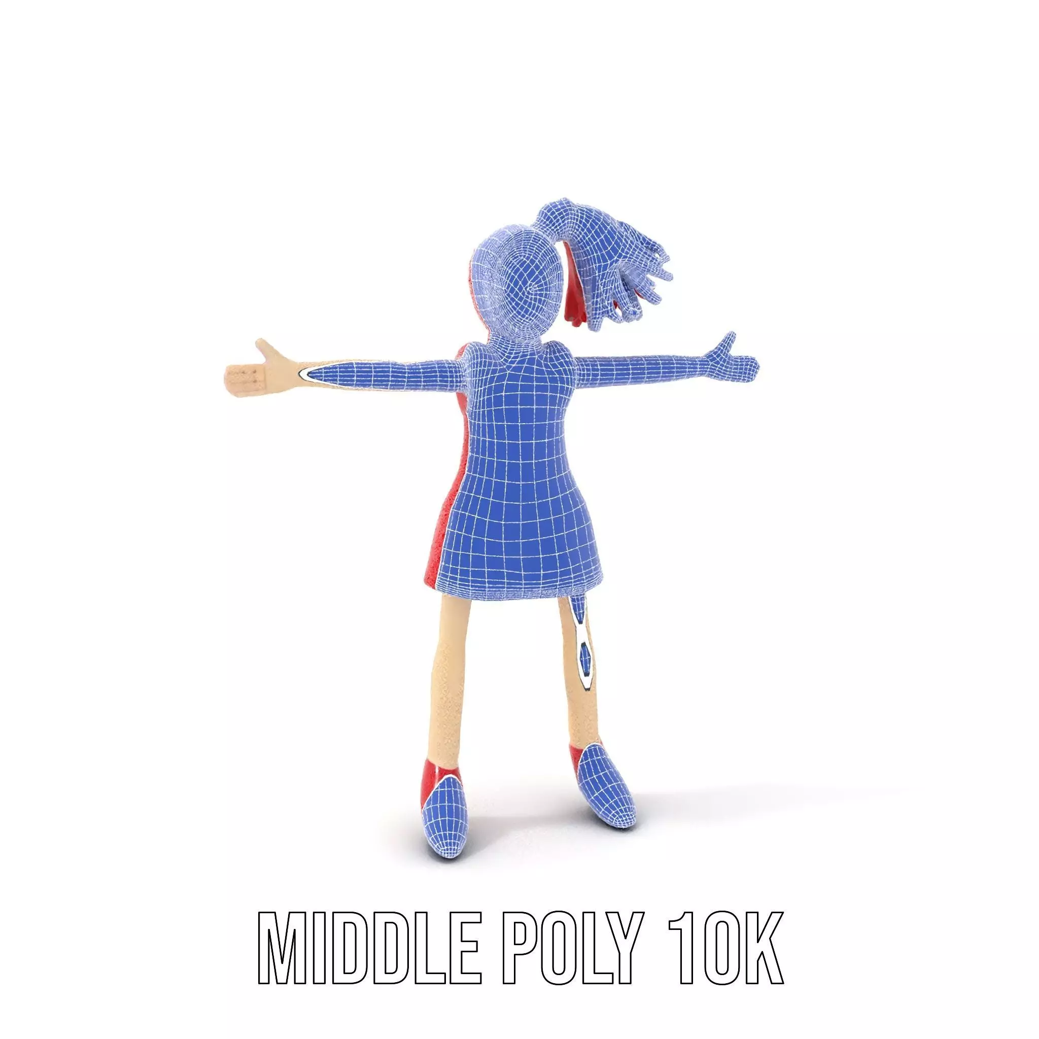 Red Yarn Doll model pack Low-poly 3D model_19