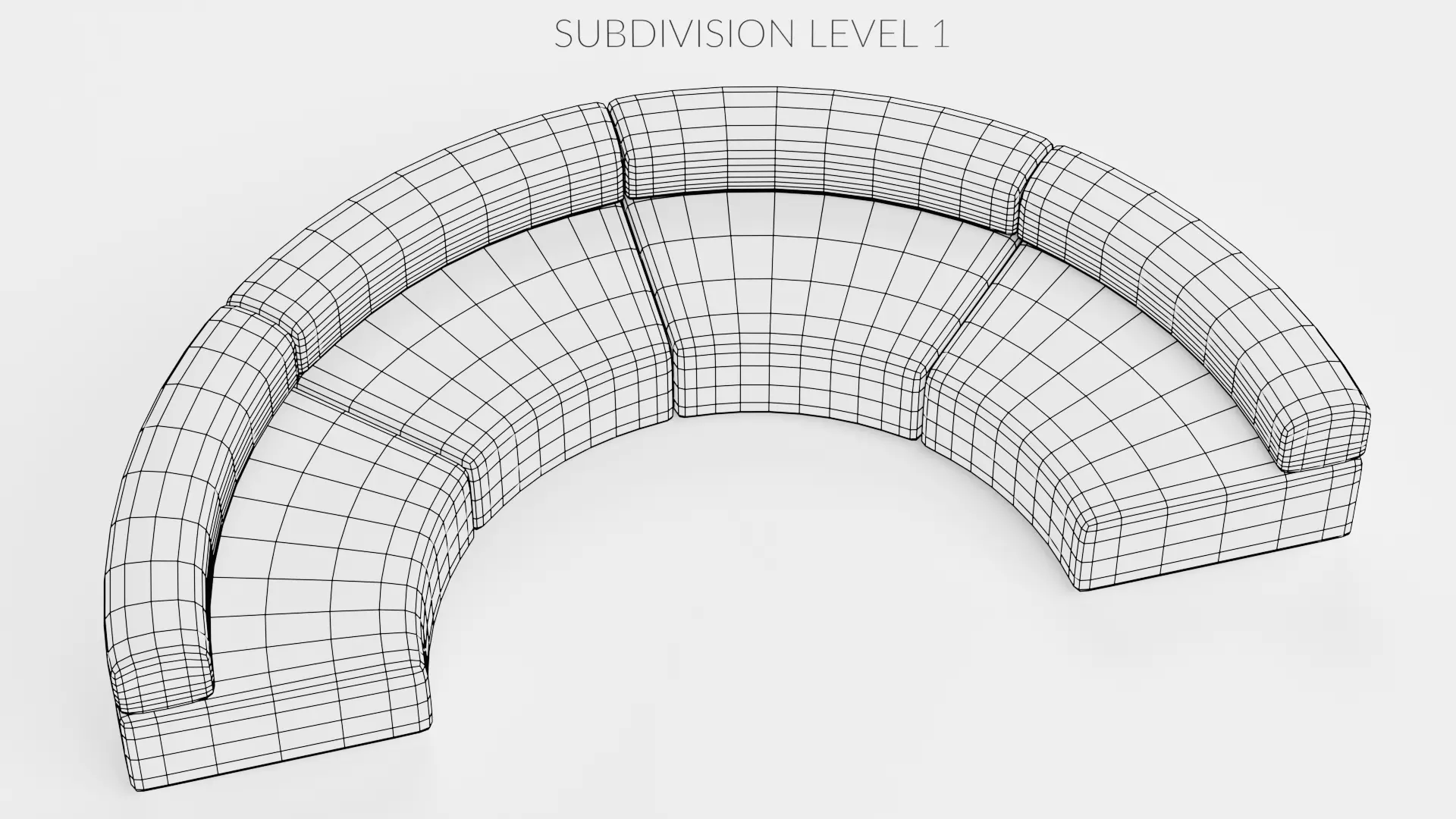 Modular Sofa Collection Low-poly 3D model_22