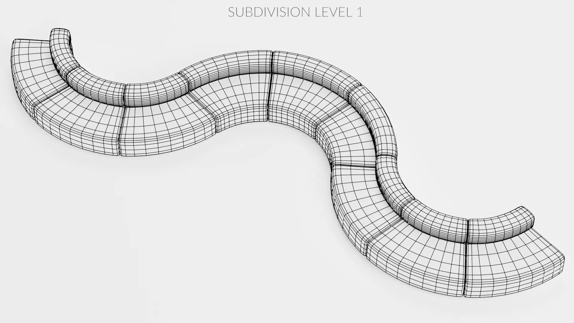 Modular Sofa Collection Low-poly 3D model_15