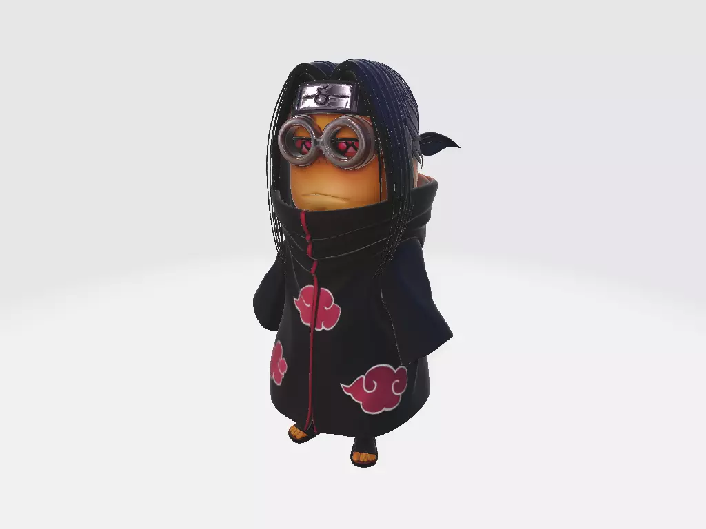 Minions Naruto Itachi Uchiha 3D print model_1