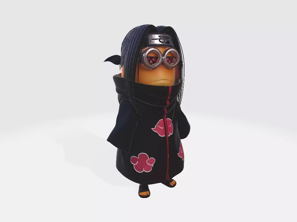 Minions Naruto Itachi Uchiha 3D print model_0