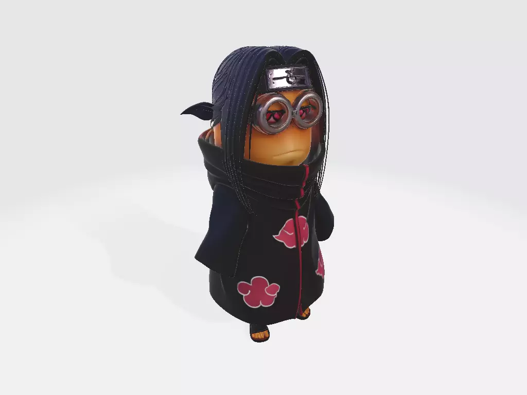 Minions Naruto Itachi Uchiha 3D print model_4