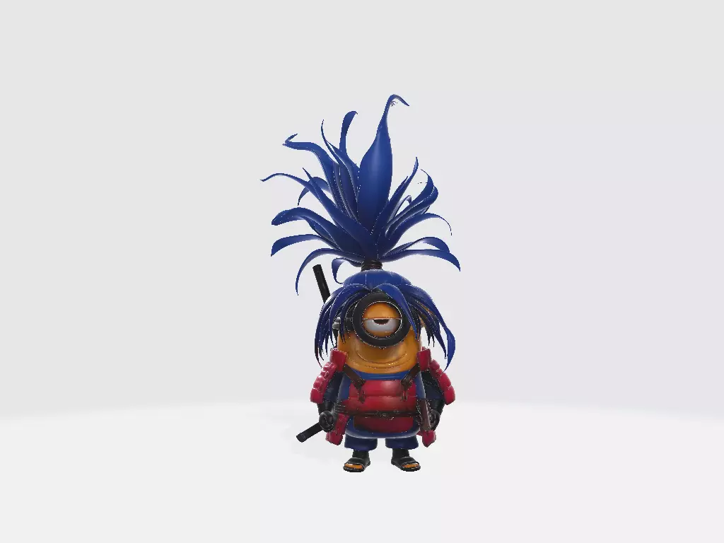 Minions Naruto Madara 3D print model_0