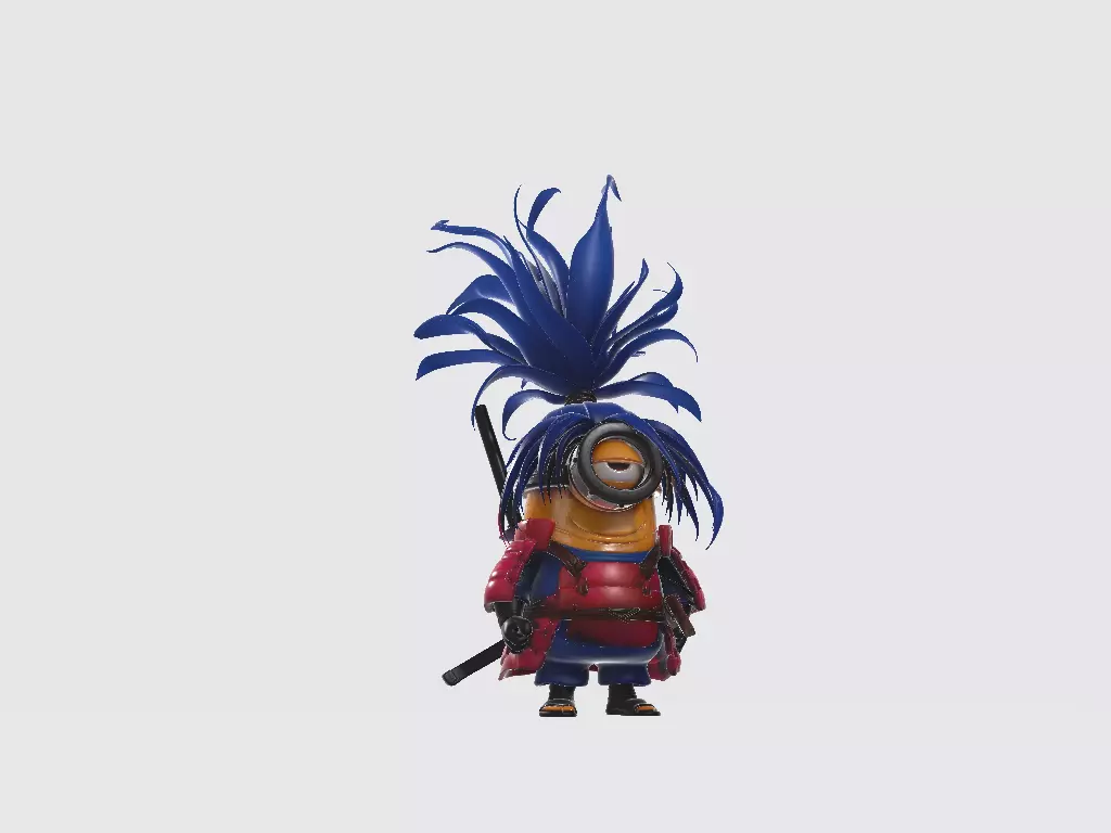 Minions Naruto Madara 3D print model_4