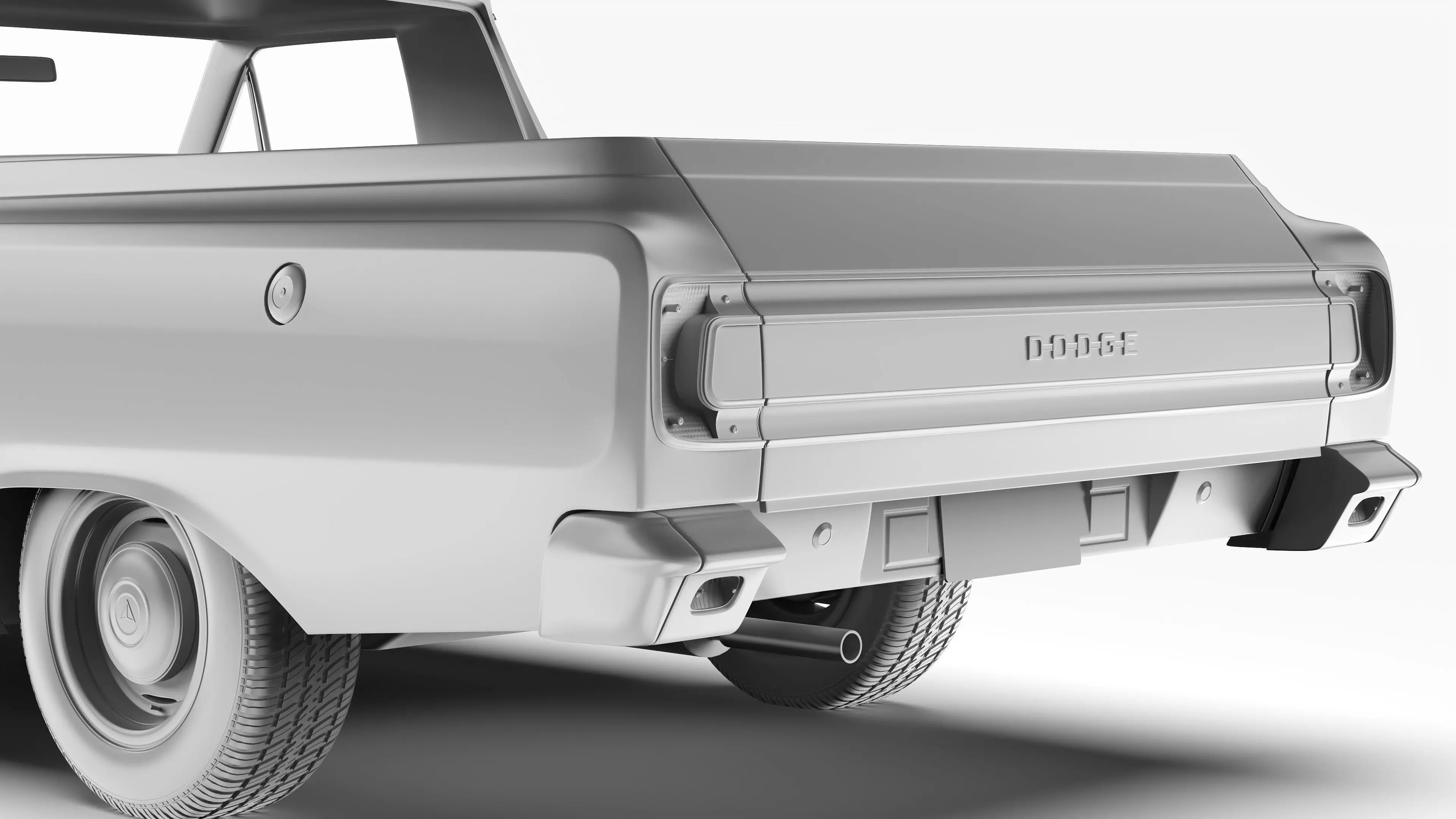 Dodge Valiant Ute VF 1967 - 1969 3D model_19