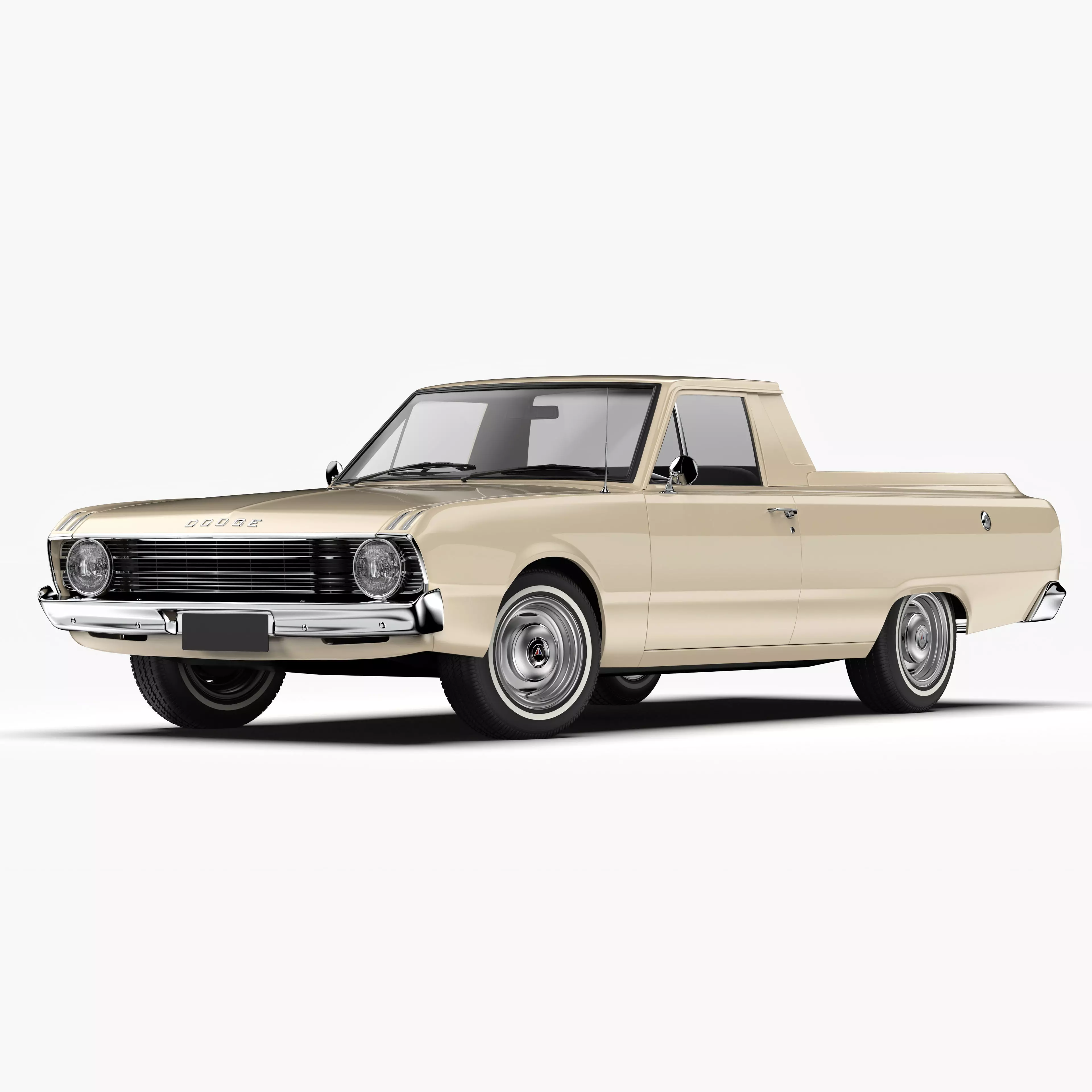 Dodge Valiant Ute VF 1967 - 1969 3D model_0