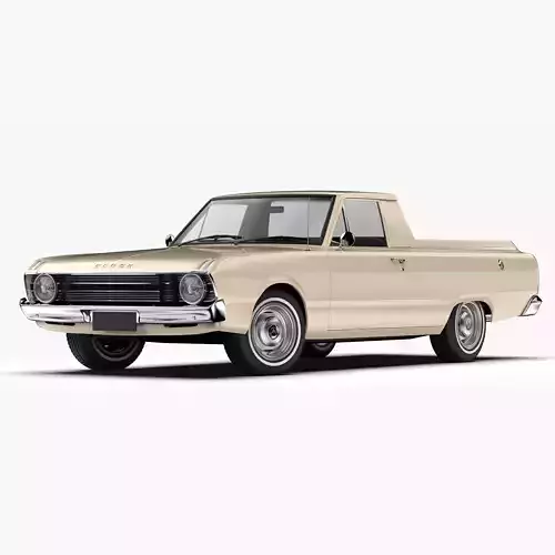 Dodge Valiant Ute VF 1967 - 1969 3D model Dodge Valiant Ute VF 1967 - 1969 3D model