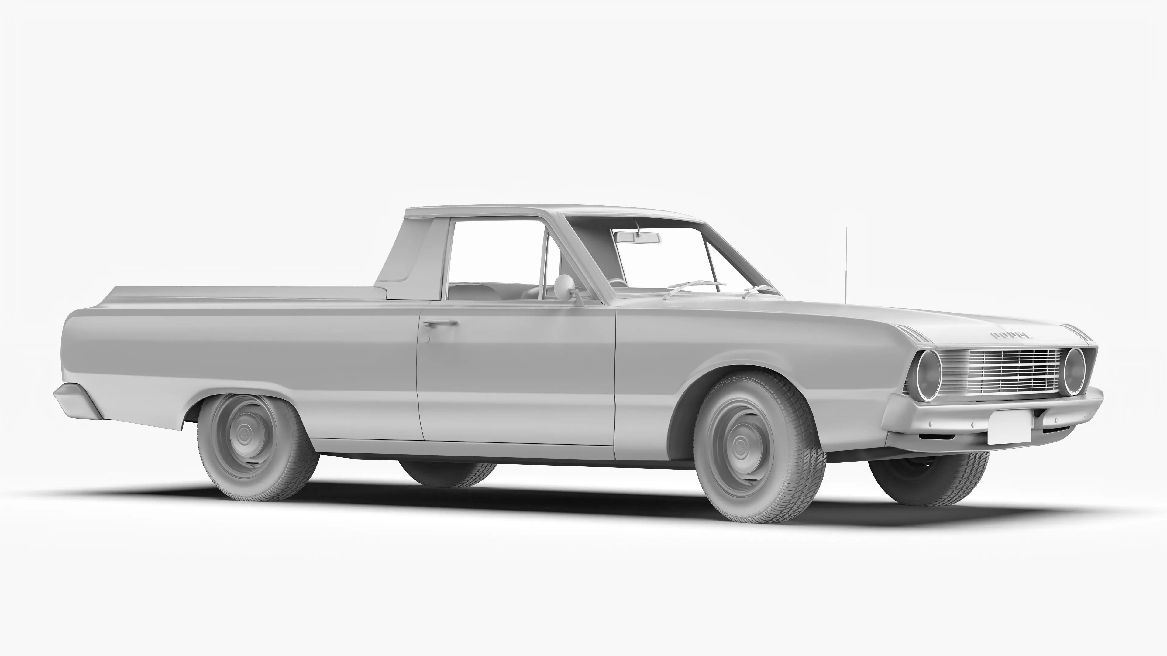 Dodge Valiant Ute VF 1967 - 1969 3D model_14