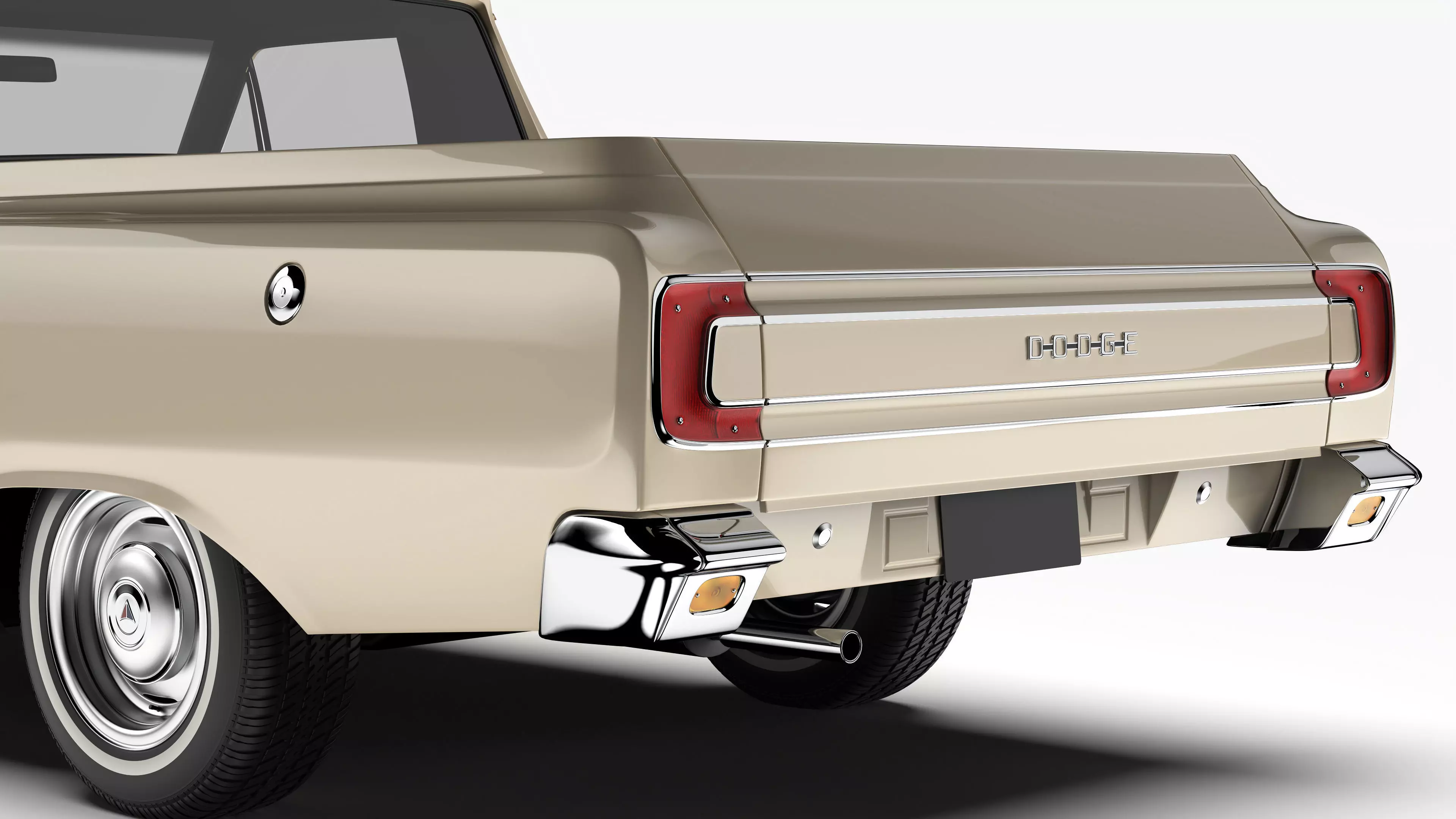 Dodge Valiant Ute VF 1967 - 1969 3D model_9