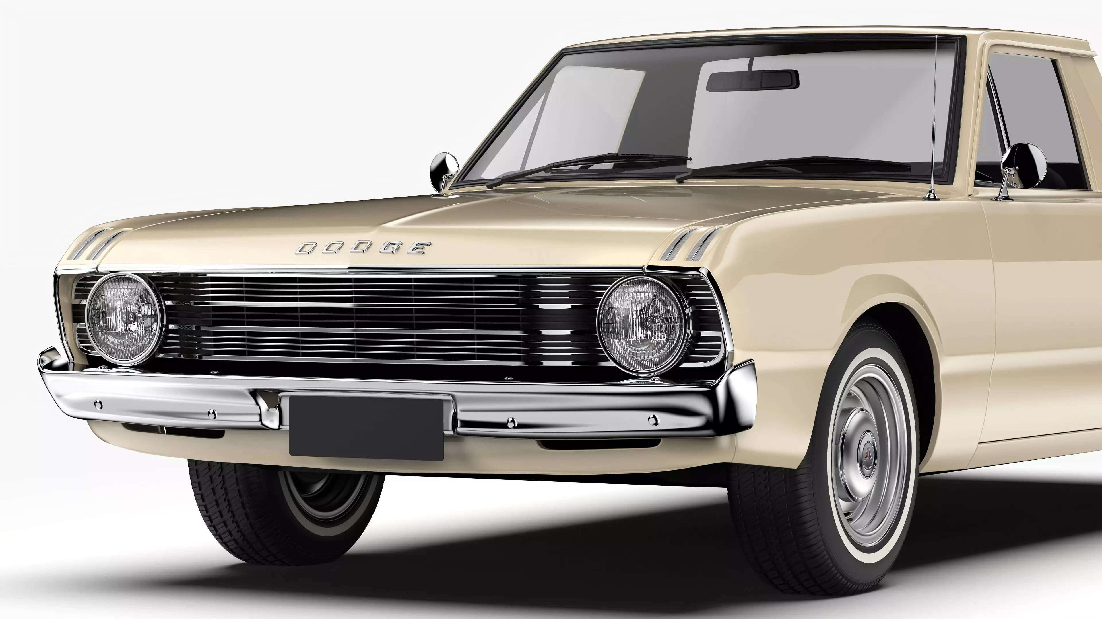 Dodge Valiant Ute VF 1967 - 1969 3D model_8