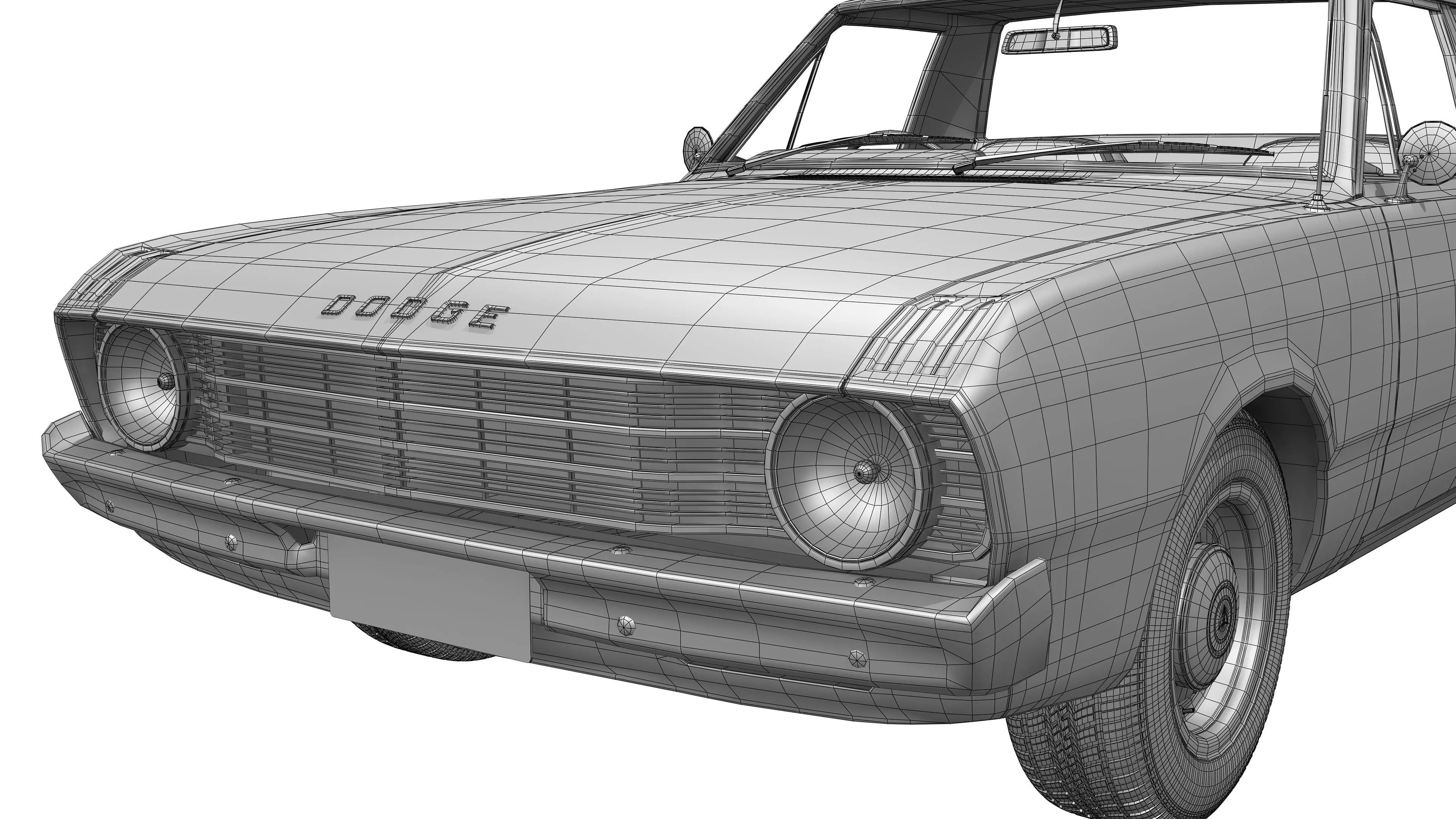 Dodge Valiant Ute VF 1967 - 1969 3D model_24