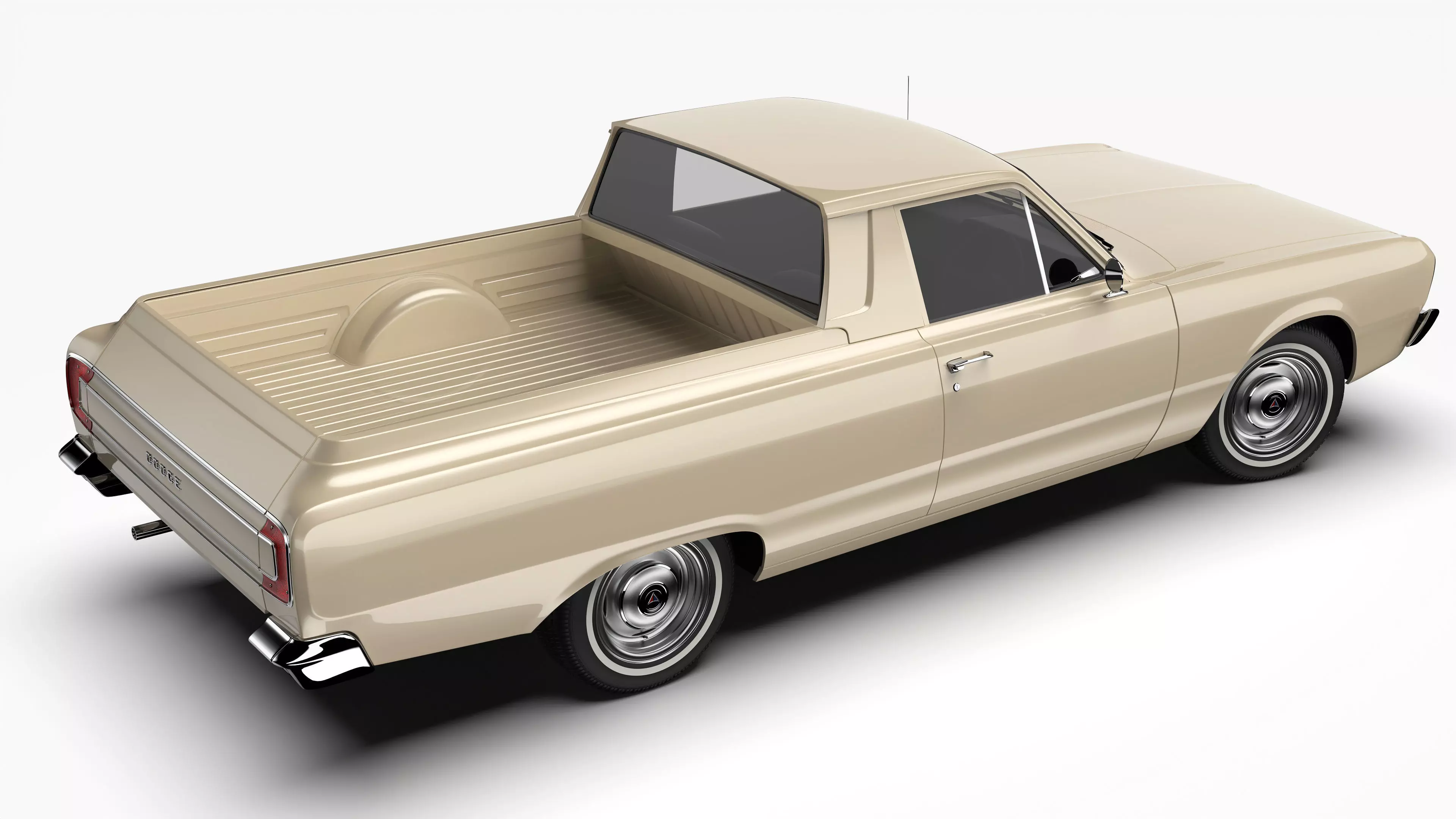 Dodge Valiant Ute VF 1967 - 1969 3D model_3