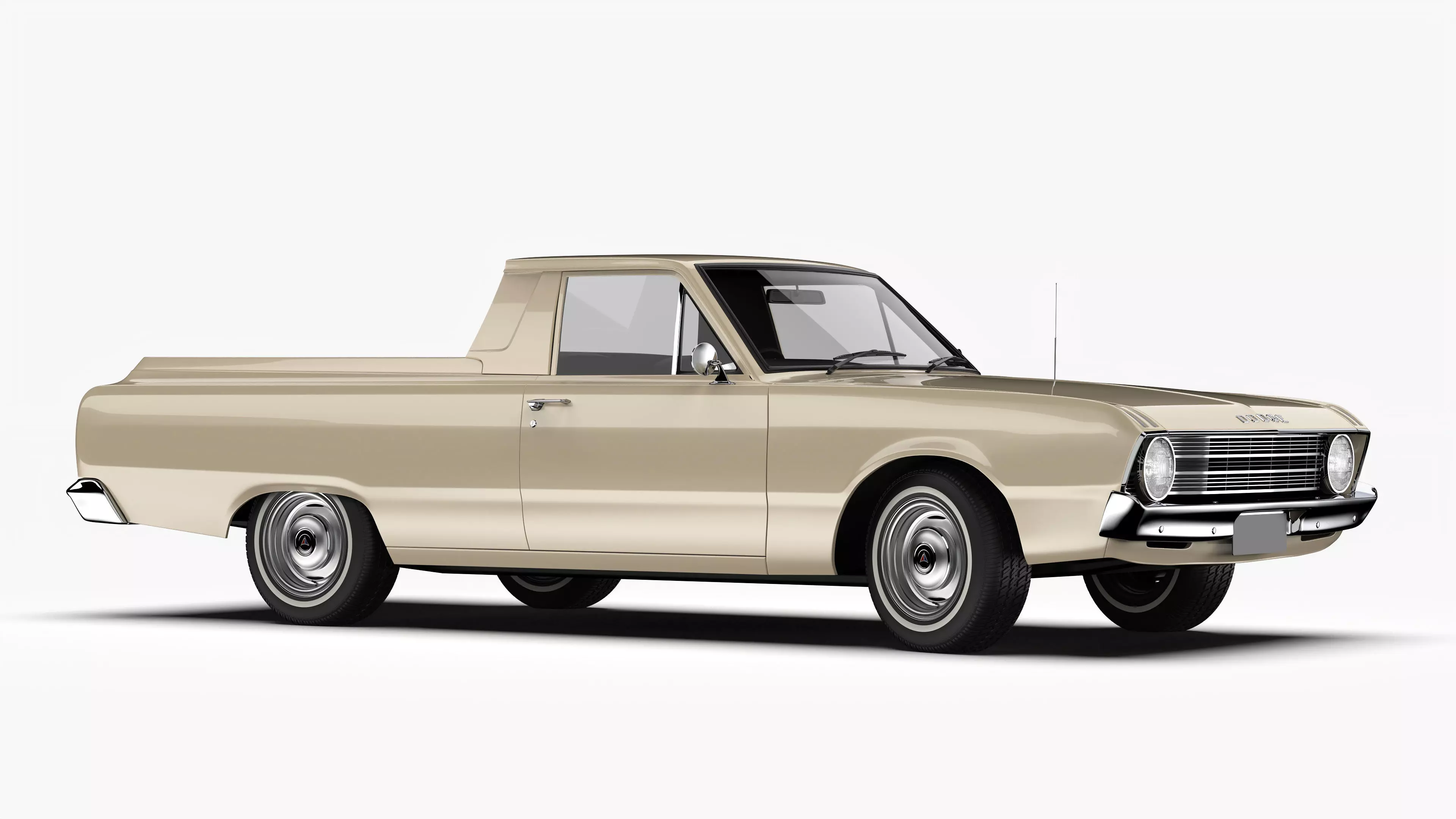 Dodge Valiant Ute VF 1967 - 1969 3D model_4