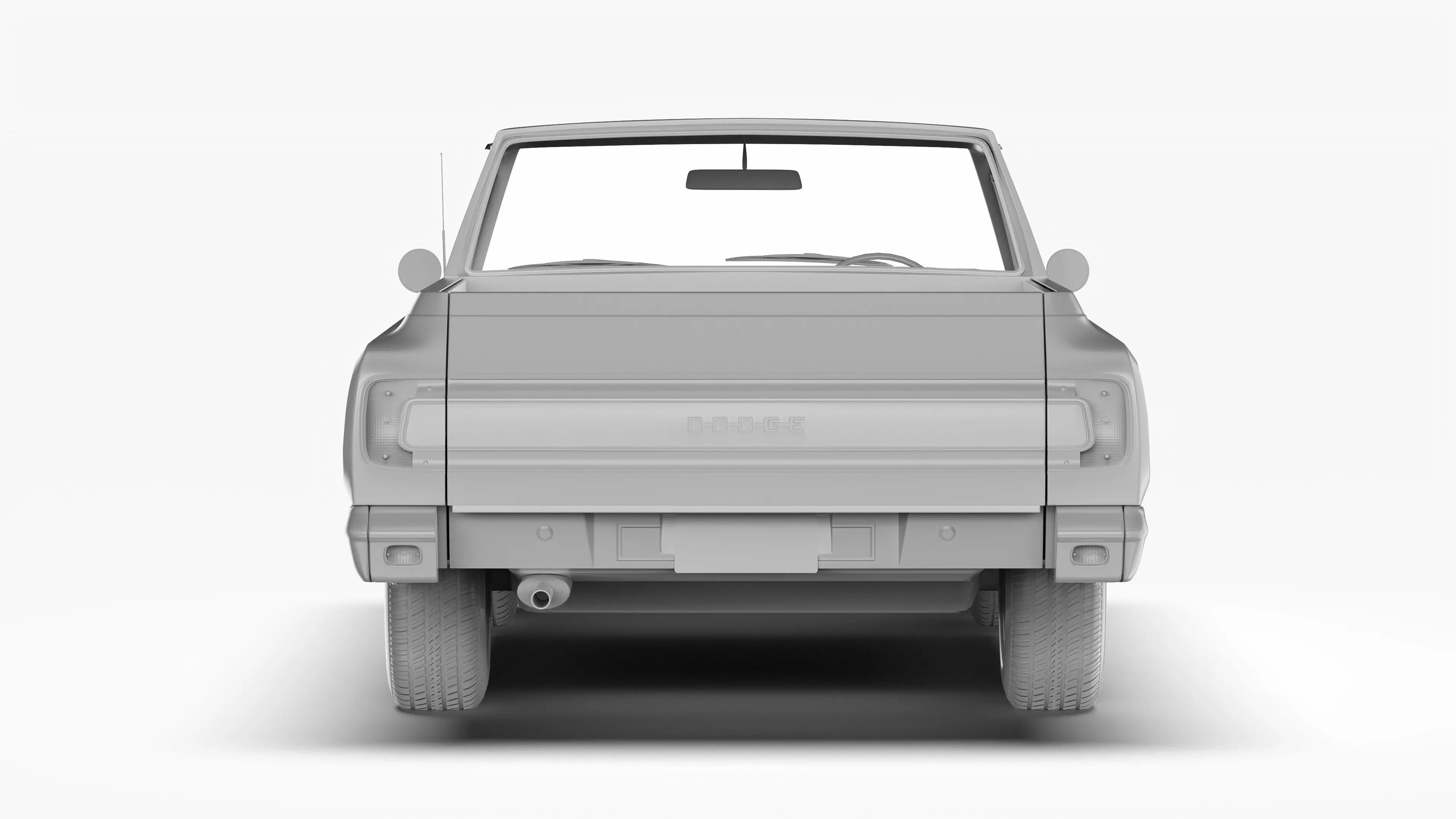 Dodge Valiant Ute VF 1967 - 1969 3D model_16