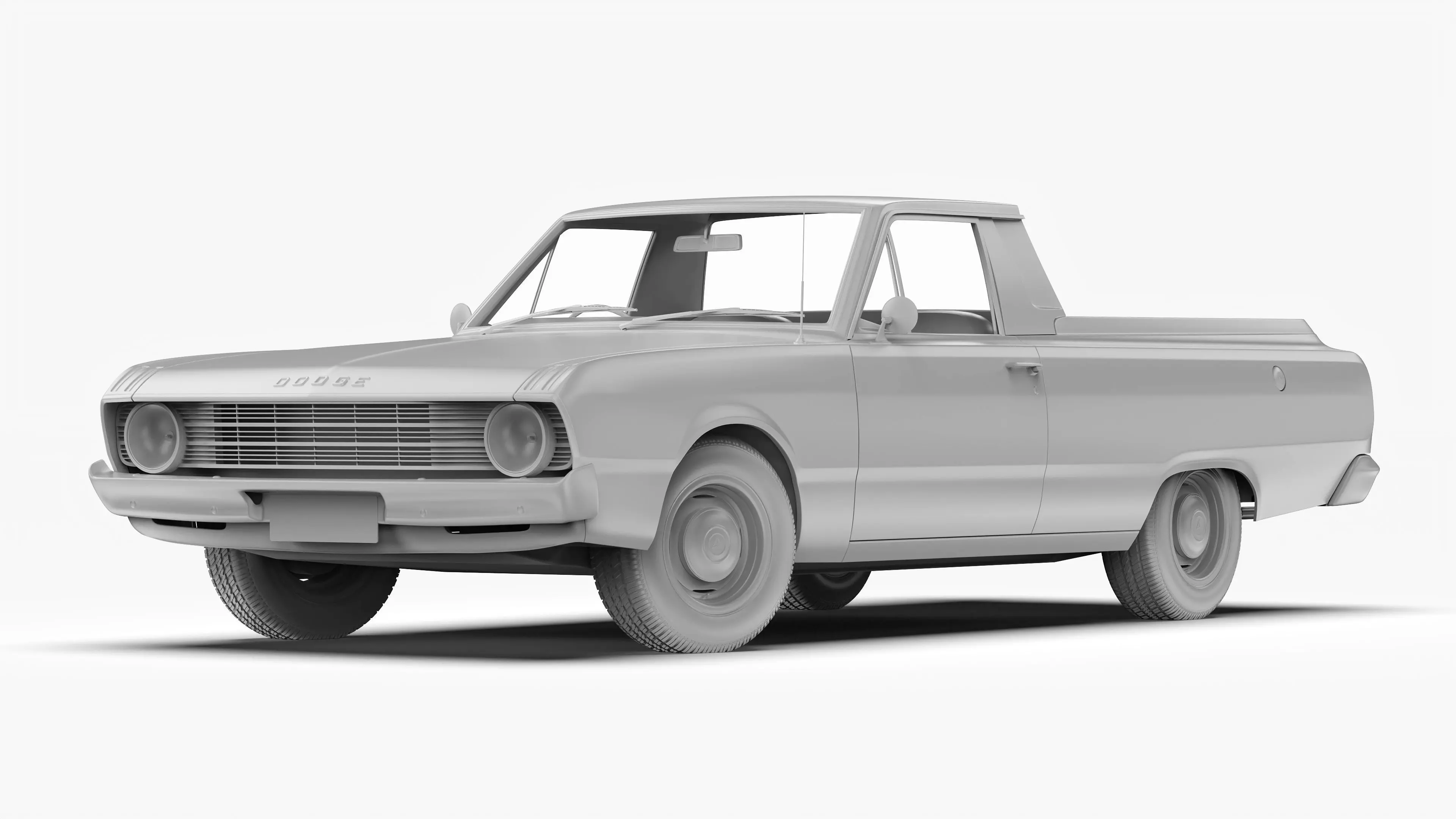 Dodge Valiant Ute VF 1967 - 1969 3D model_11