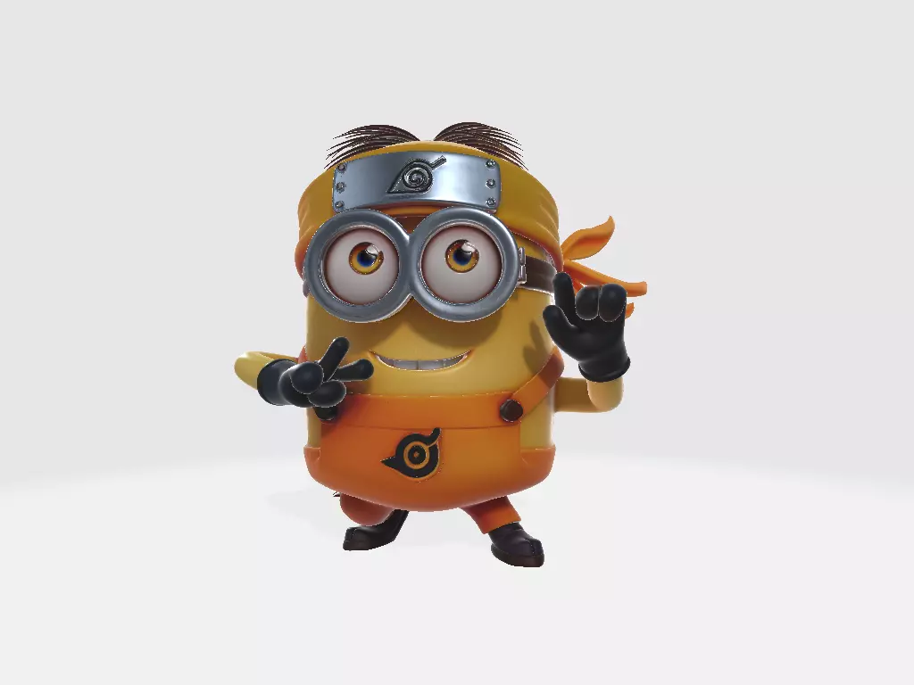 Minions Naruto Naruto Model 03 3D print model_5
