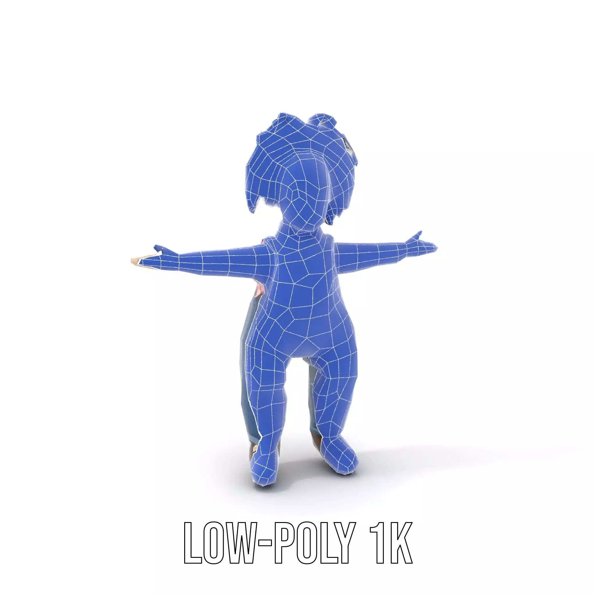 Playful Toy Doll model pack Low-poly 3D model_30
