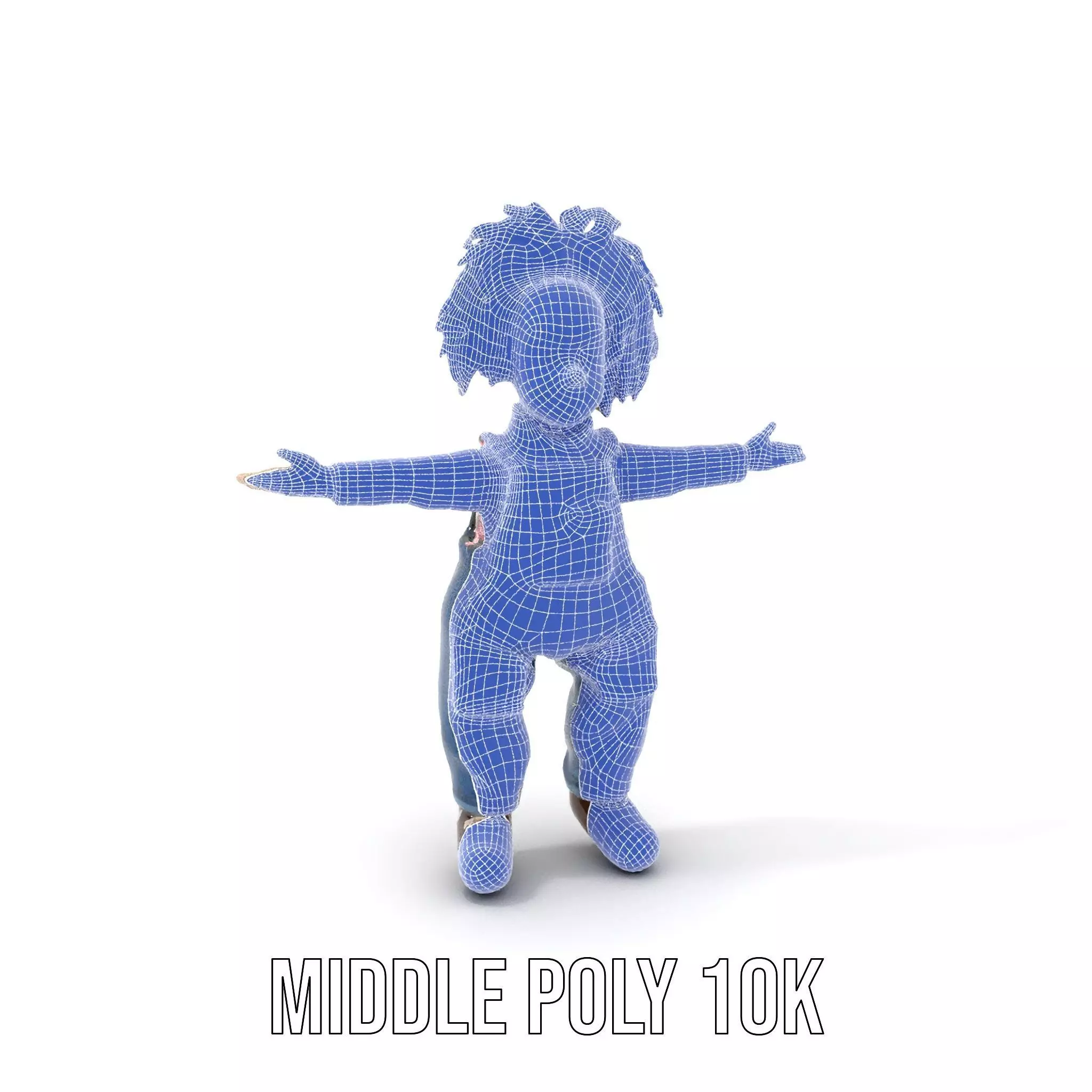 Playful Toy Doll model pack Low-poly 3D model_13