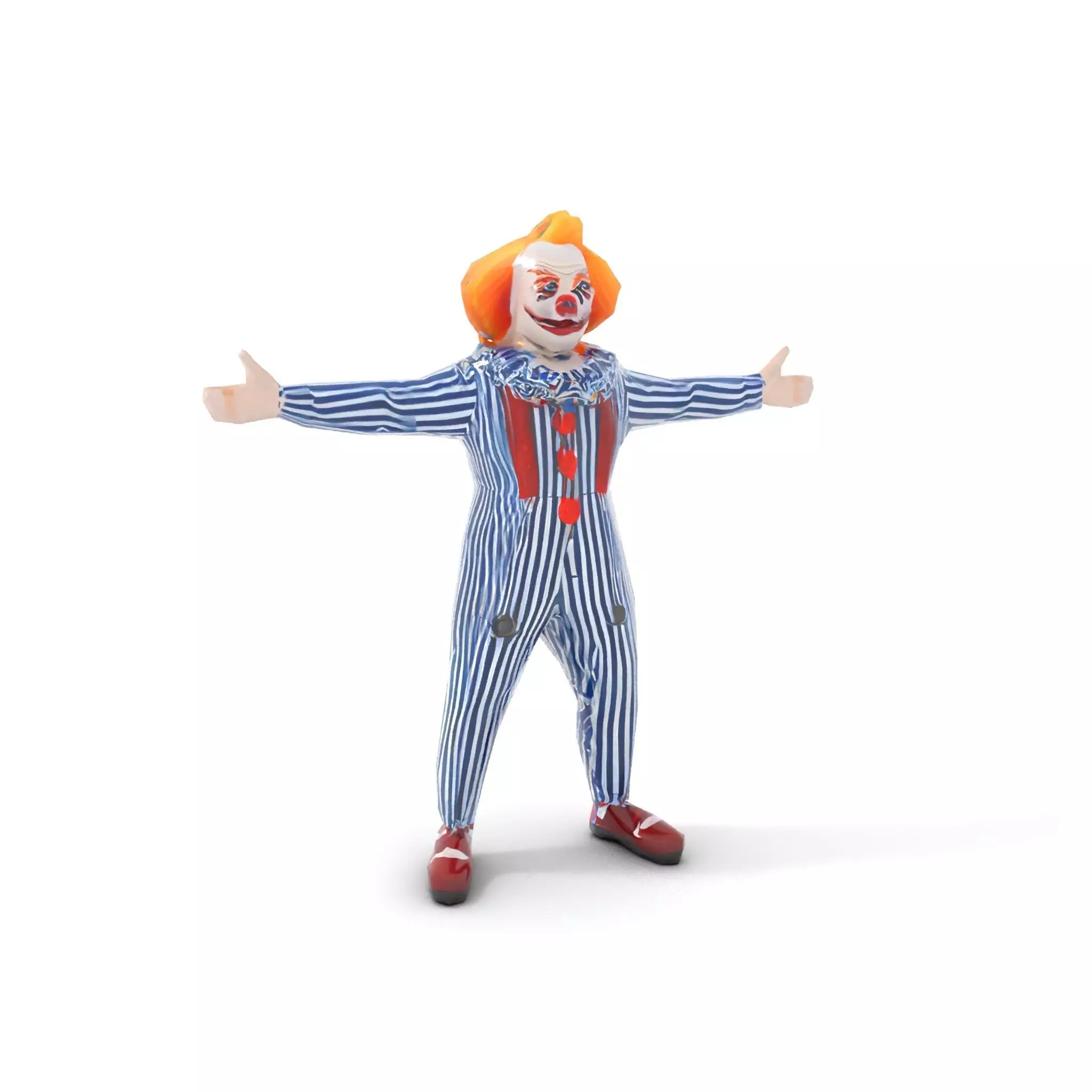 Colorful Clown Costume model pack Low-poly 3D model_9