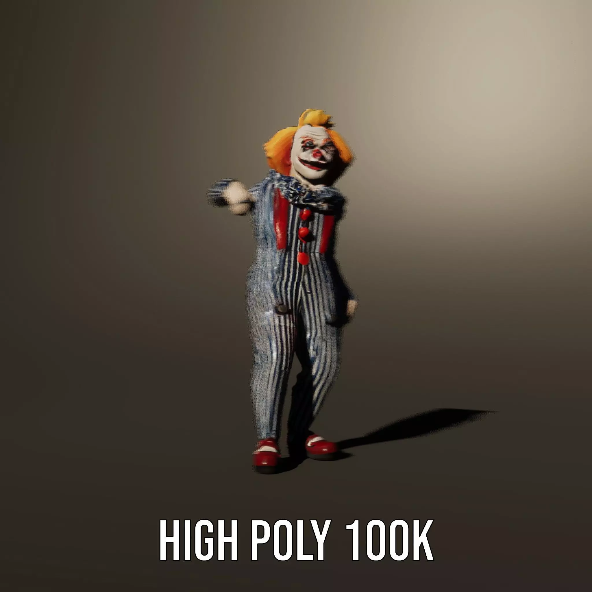 Colorful Clown Costume model pack Low-poly 3D model_8