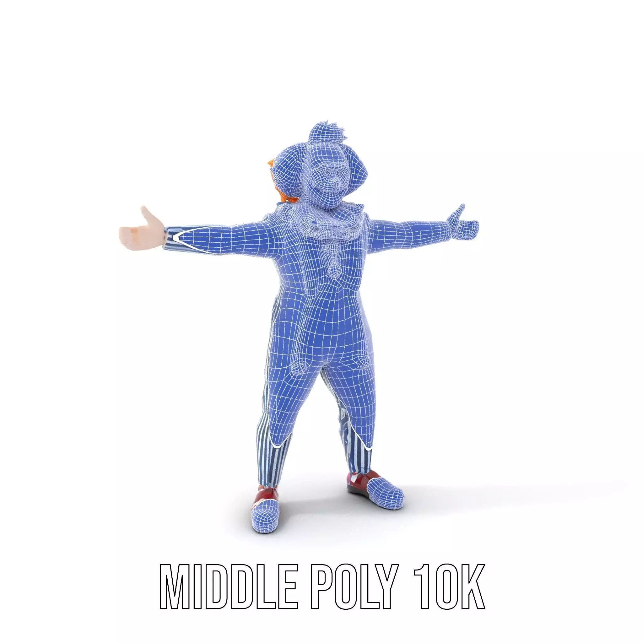 Colorful Clown Costume model pack Low-poly 3D model_23