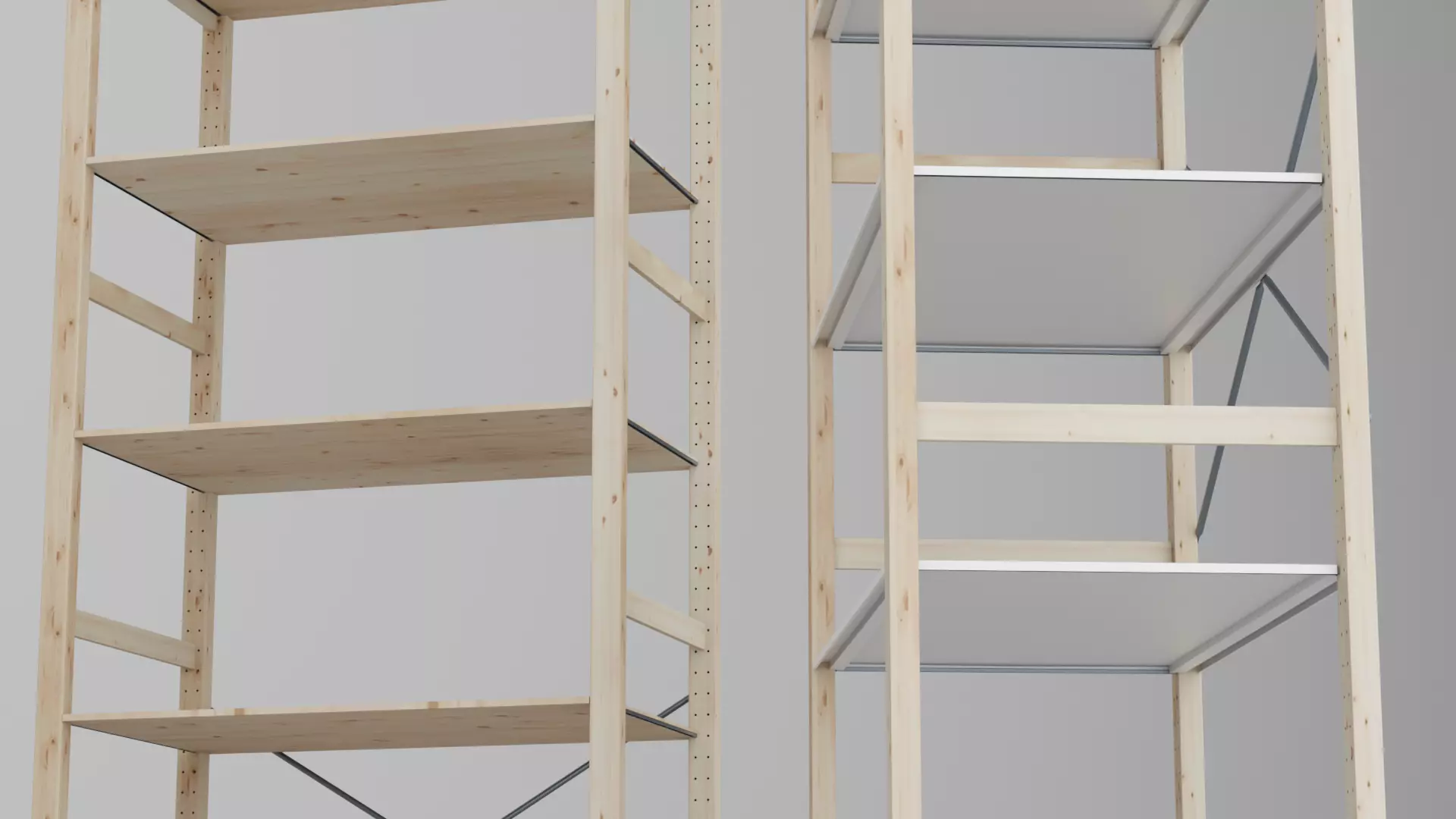 IKEA IVAR Furniture System Collection Low-poly 3D model_19