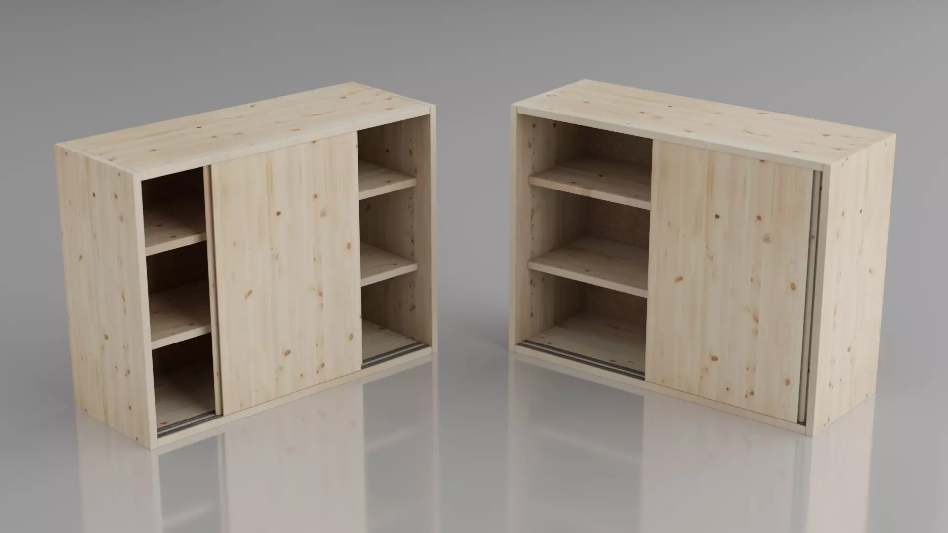 IKEA IVAR Furniture System Collection Low-poly 3D model_15