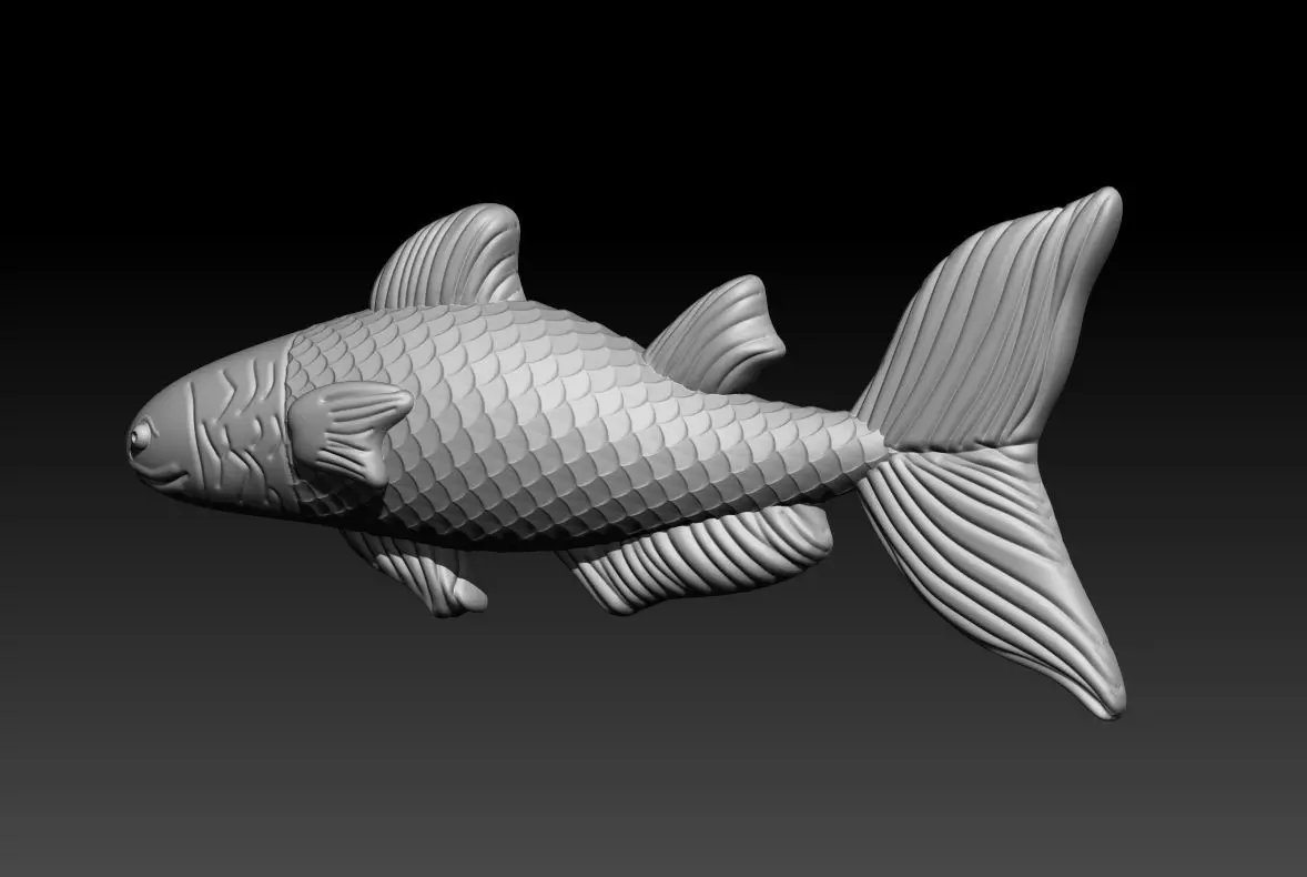 Redfish Pendant 3D Printable Model 3D print model_4