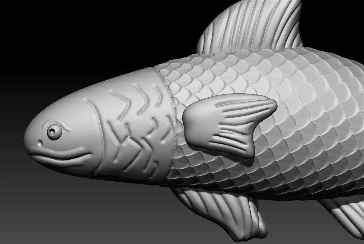 Redfish Pendant 3D Printable Model 3D print model_3