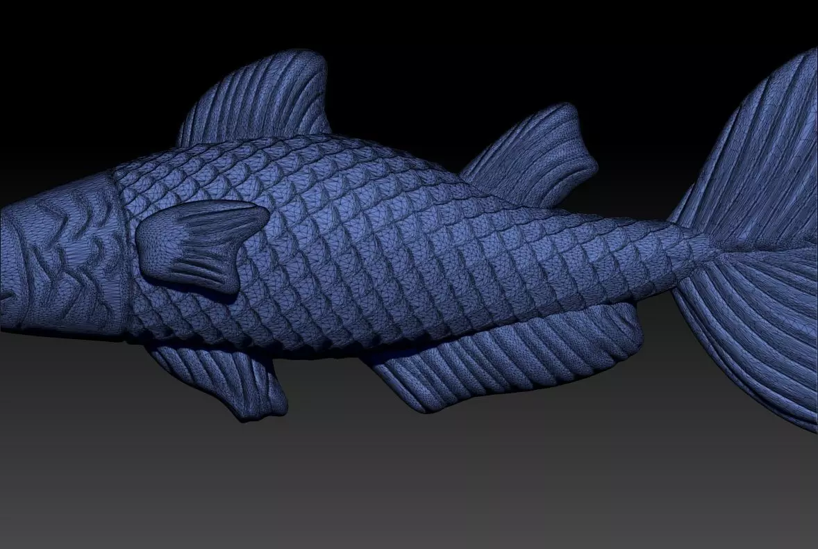Redfish Pendant 3D Printable Model 3D print model_11