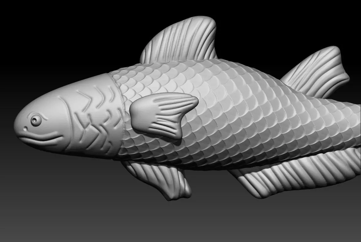 Redfish Pendant 3D Printable Model 3D print model_2