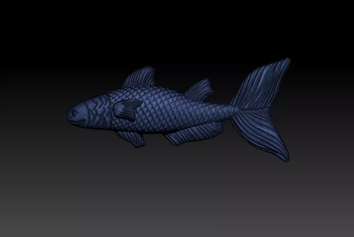 Redfish Pendant 3D Printable Model 3D print model_10