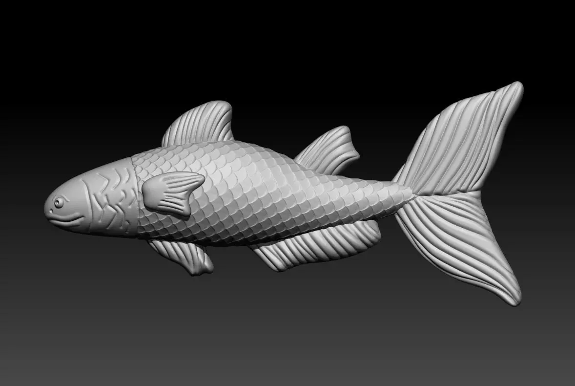 Redfish Pendant 3D Printable Model 3D print model_0