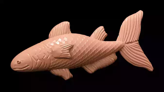 Redfish Pendant 3D Printable Model