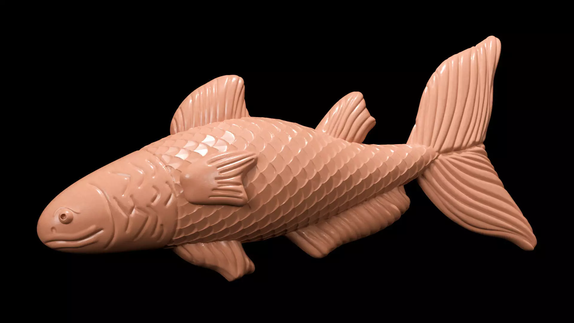 Redfish Pendant 3D Printable Model 3D print model