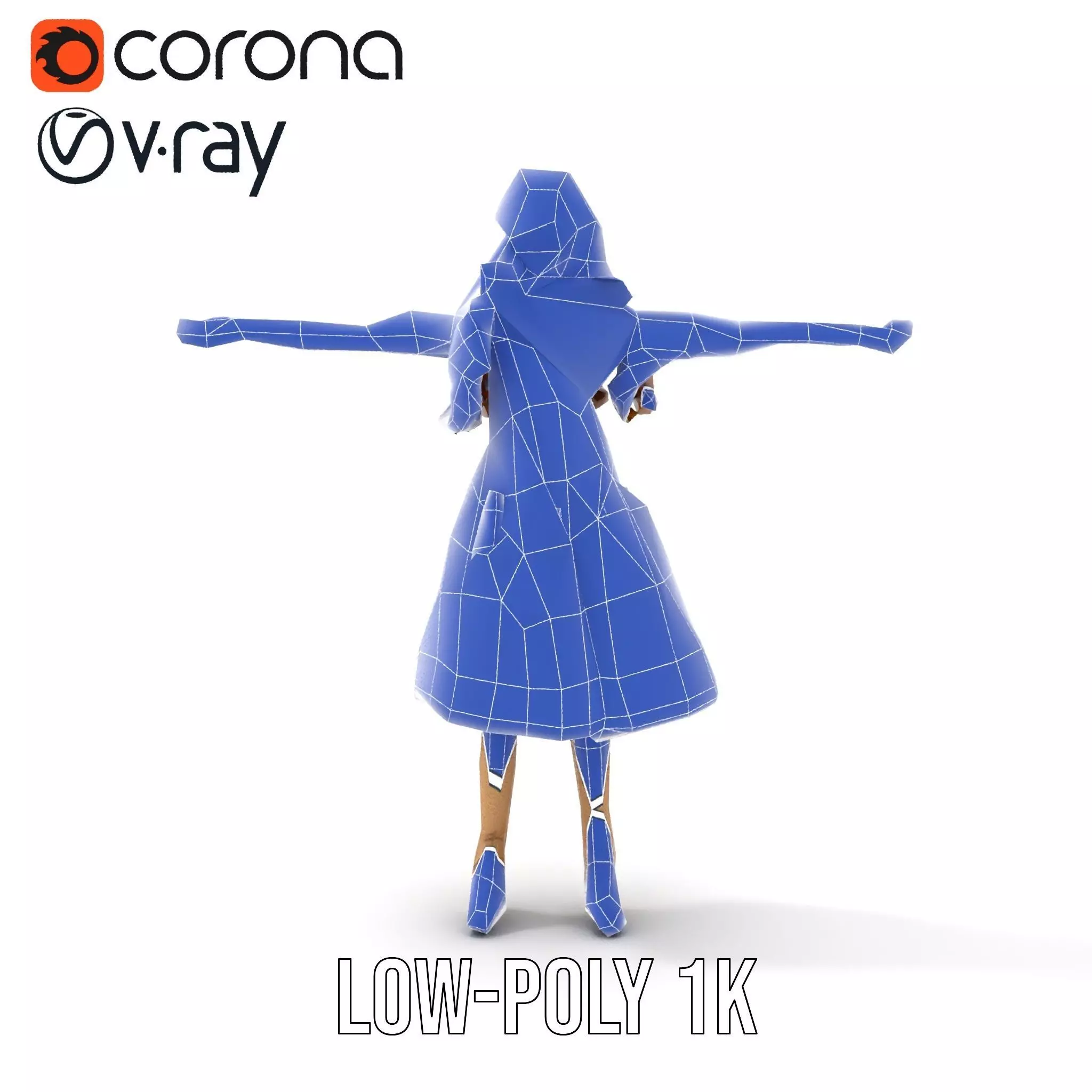 Vintage Porcelain Doll model pack Low-poly 3D model_13