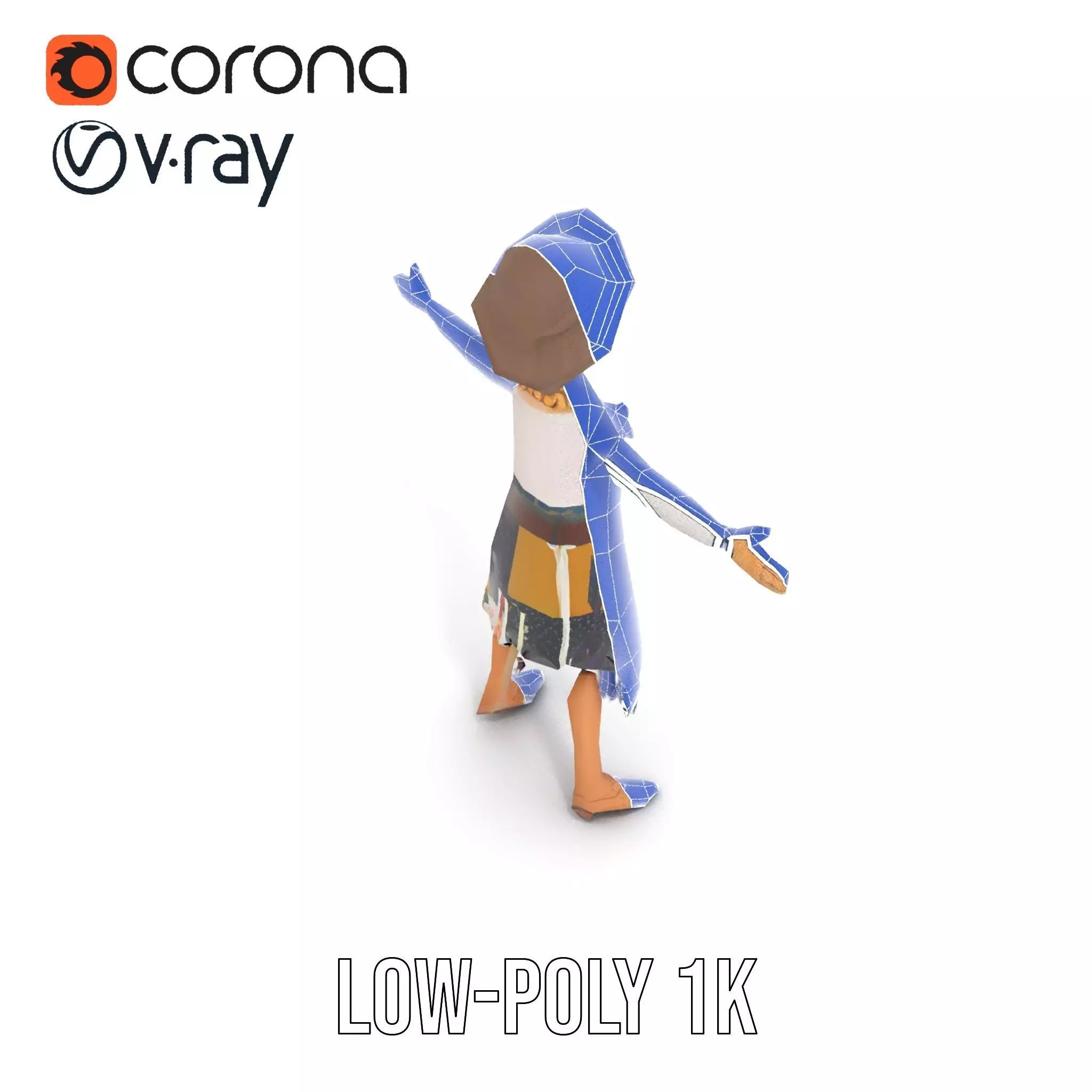 Patchwork Fashion Doll model pack Low-poly 3D model_31