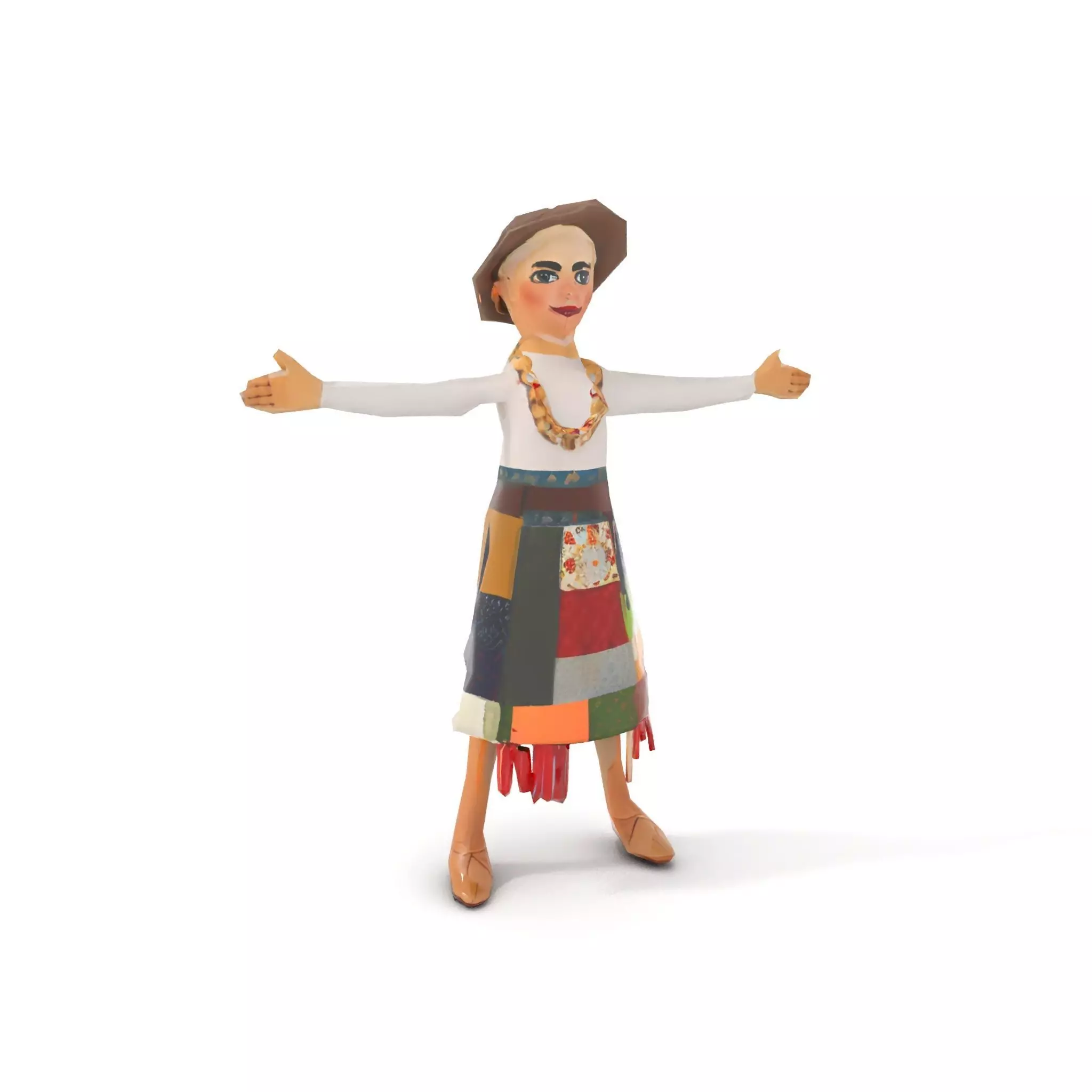 Patchwork Fashion Doll model pack Low-poly 3D model_8